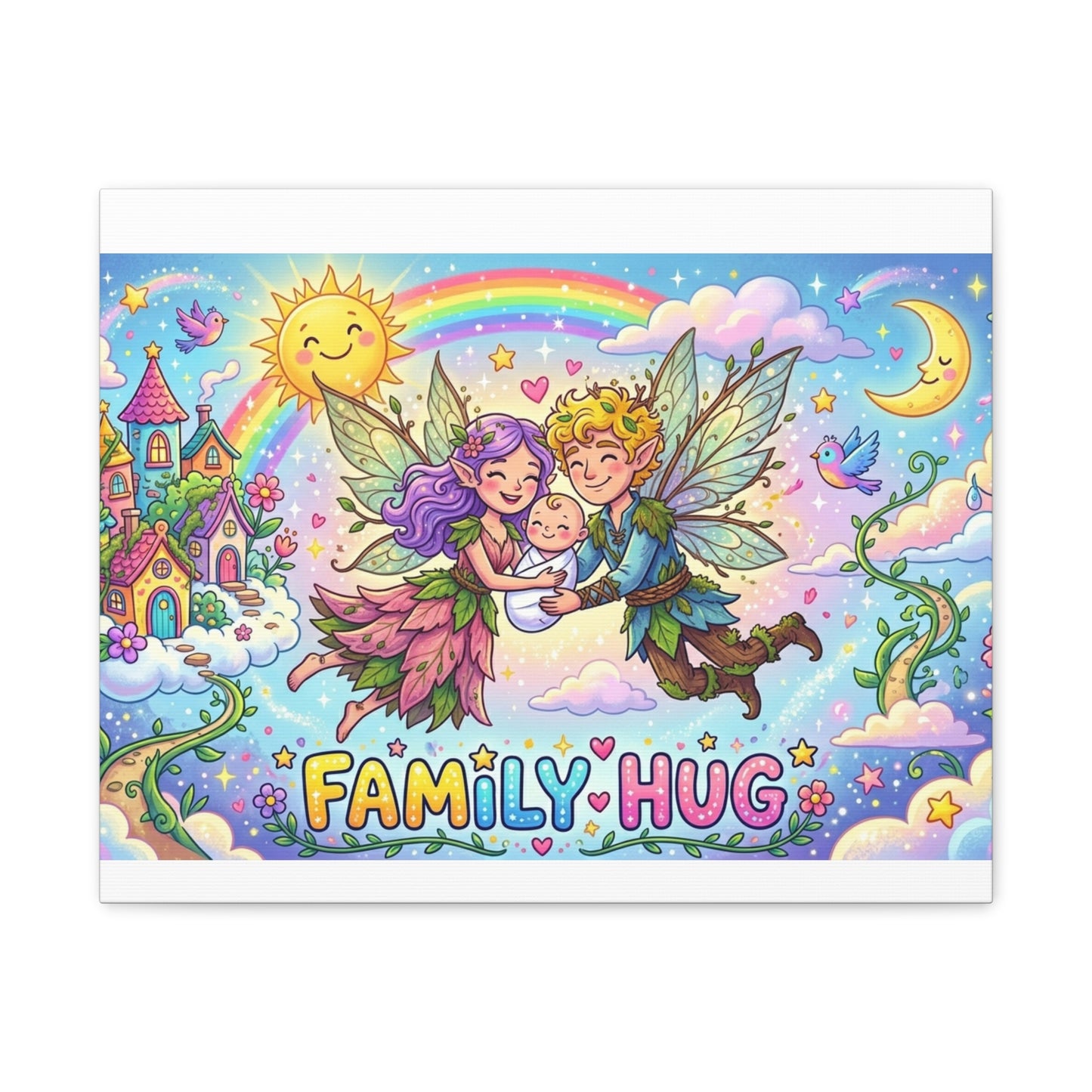 Family Hug Fairy Classic Canvas