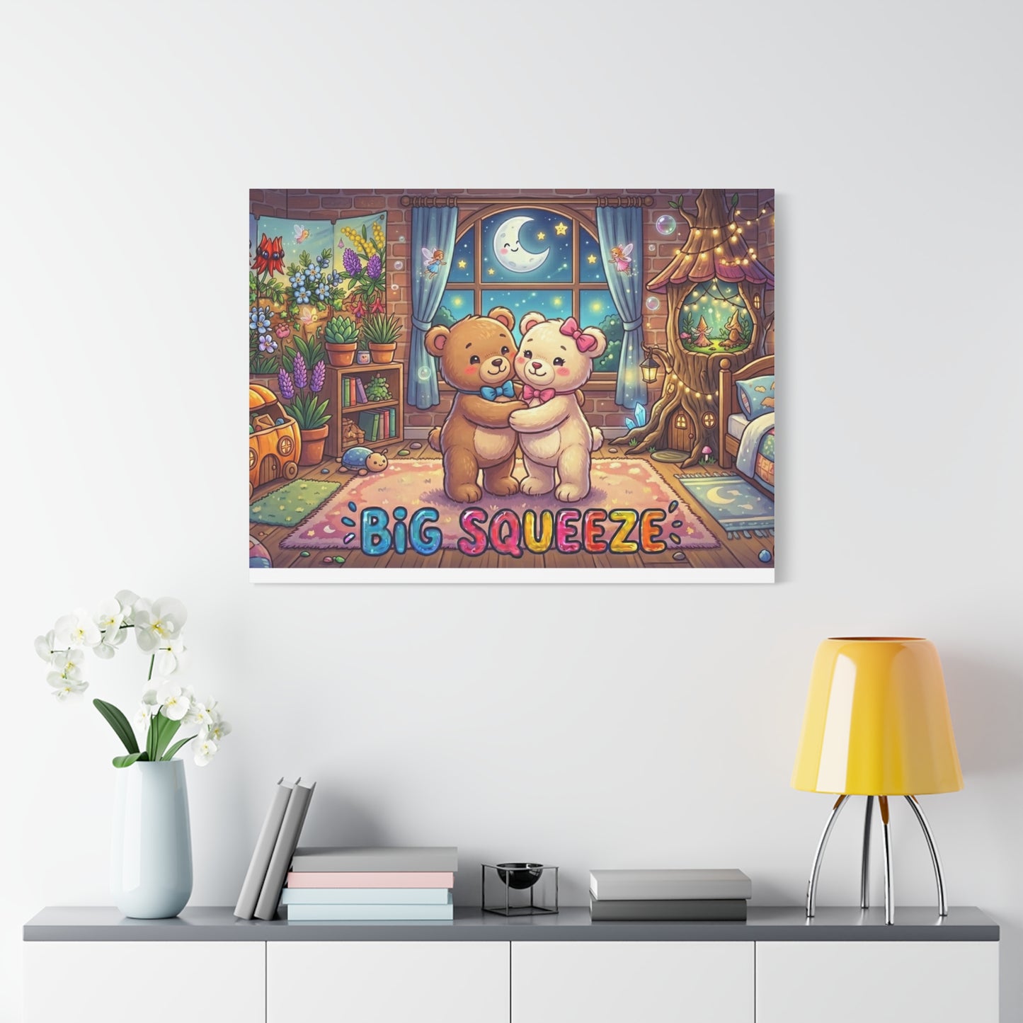 Big Squeeze Teddy Classic Canvas