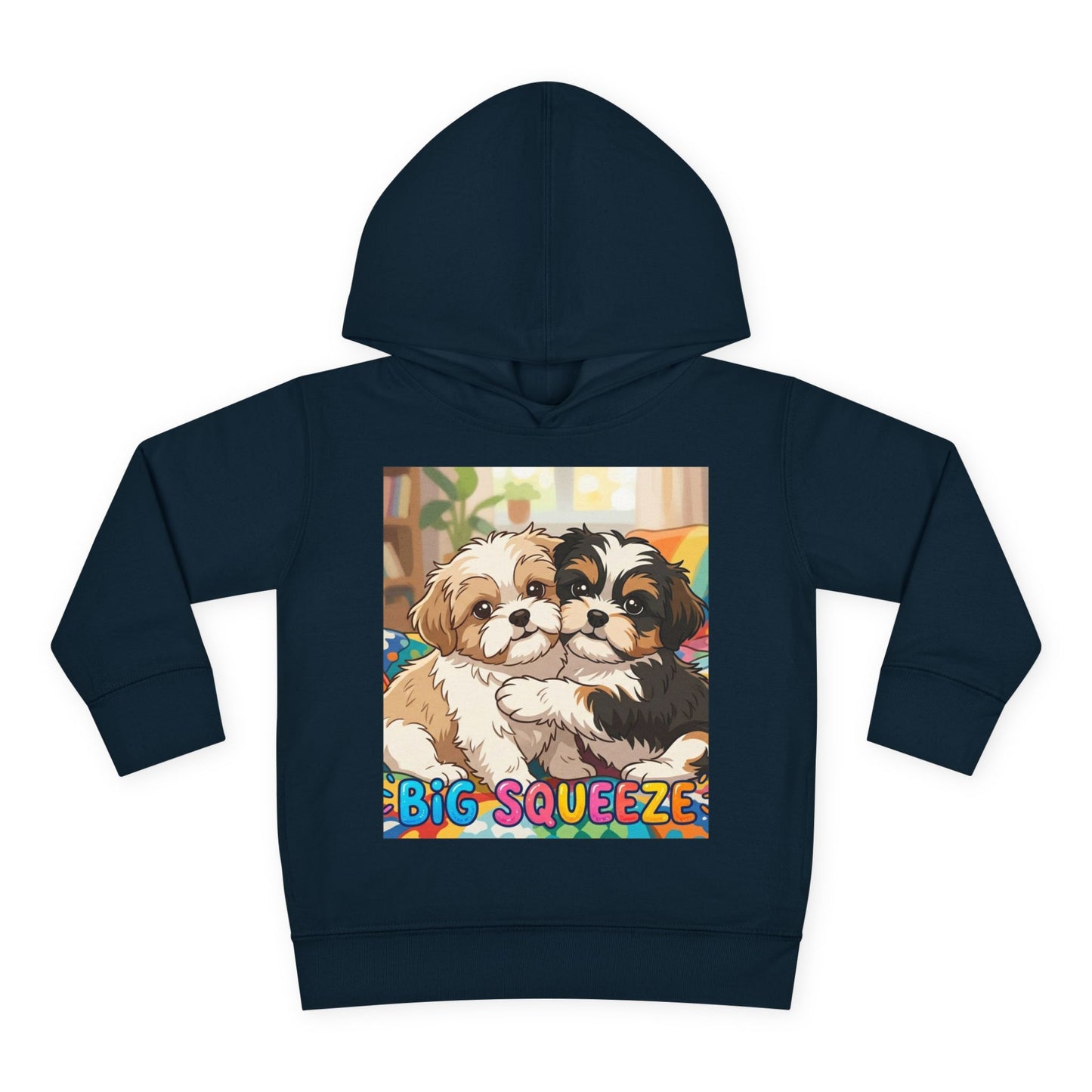 Big Squeeze Shih Tzu Toddler Pullover Fleece Hoodie