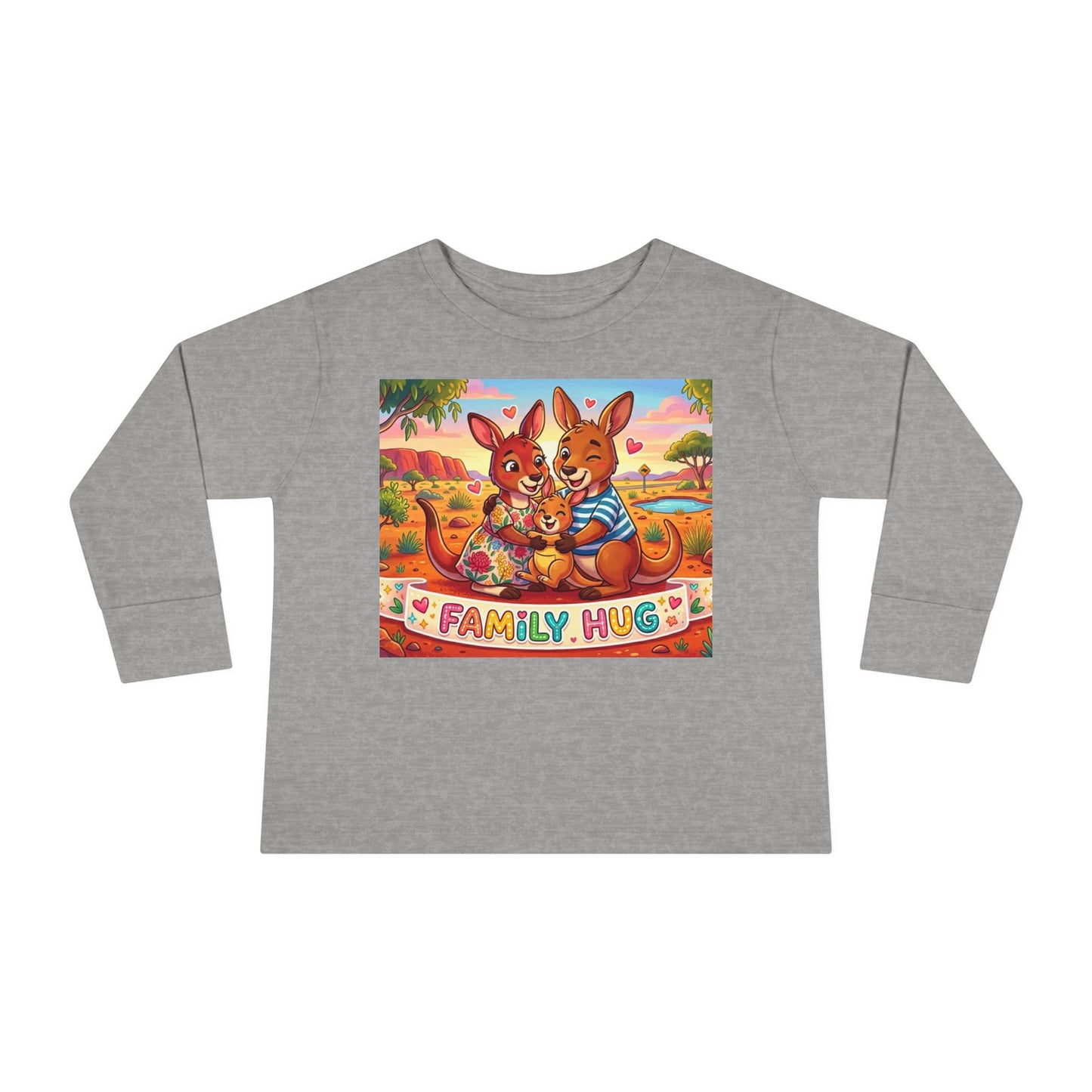 Family Hug Kangaroo Toddler Long Sleeve Tee