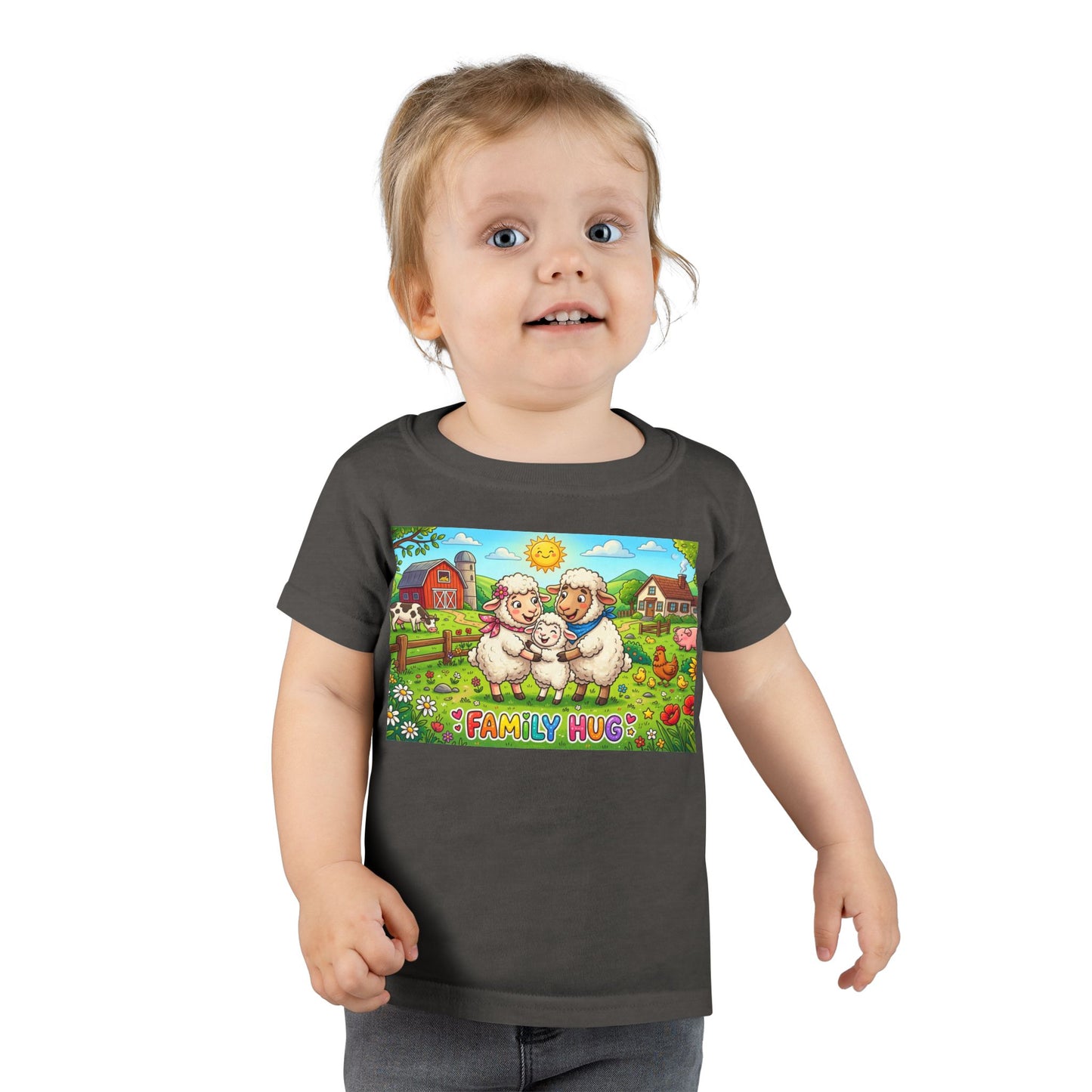 Family Hug Lamb Toddler T-shirt
