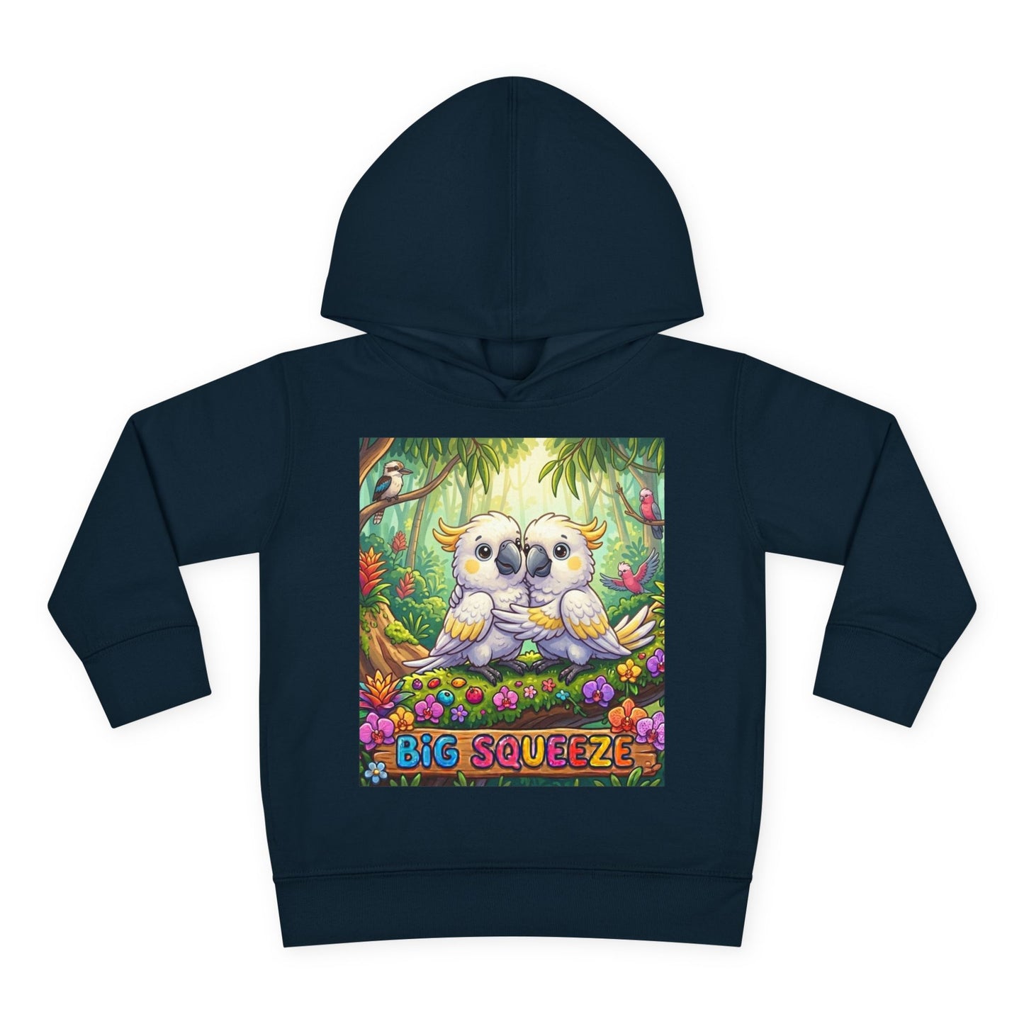 Big Squeeze Cockatoo Toddler Pullover Fleece Hoodie