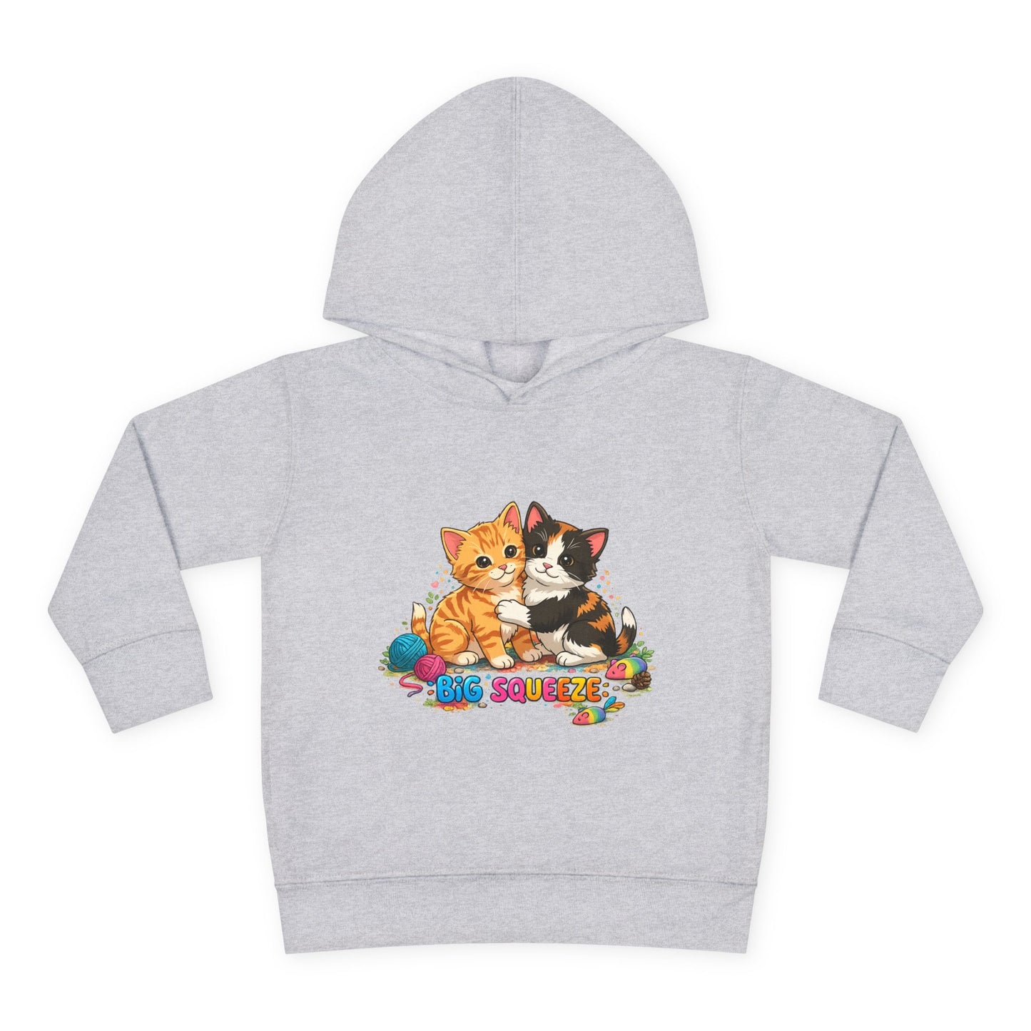 Big Squeeze Kitten Toddler Pullover Fleece Hoodie
