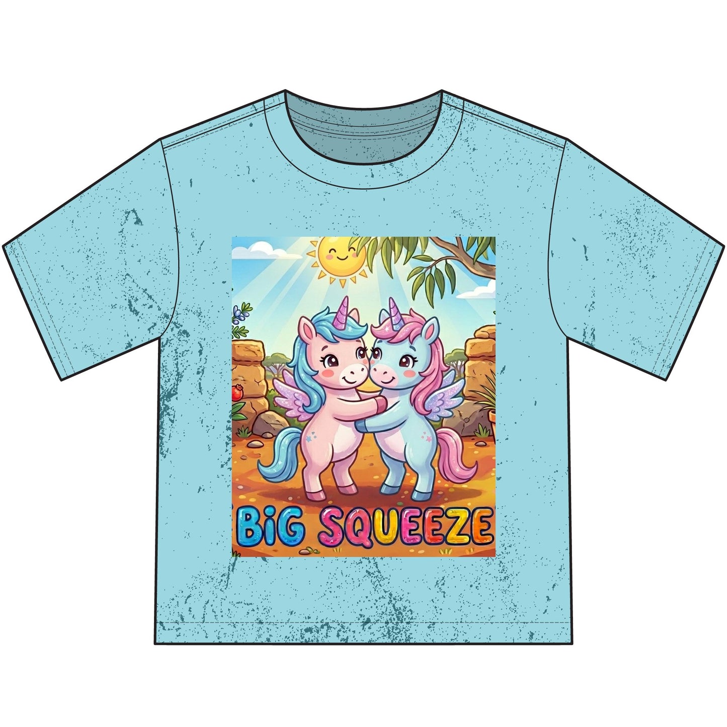 Big Squeeze Unicorn Heavyweight Color Blast Youth T-Shirt