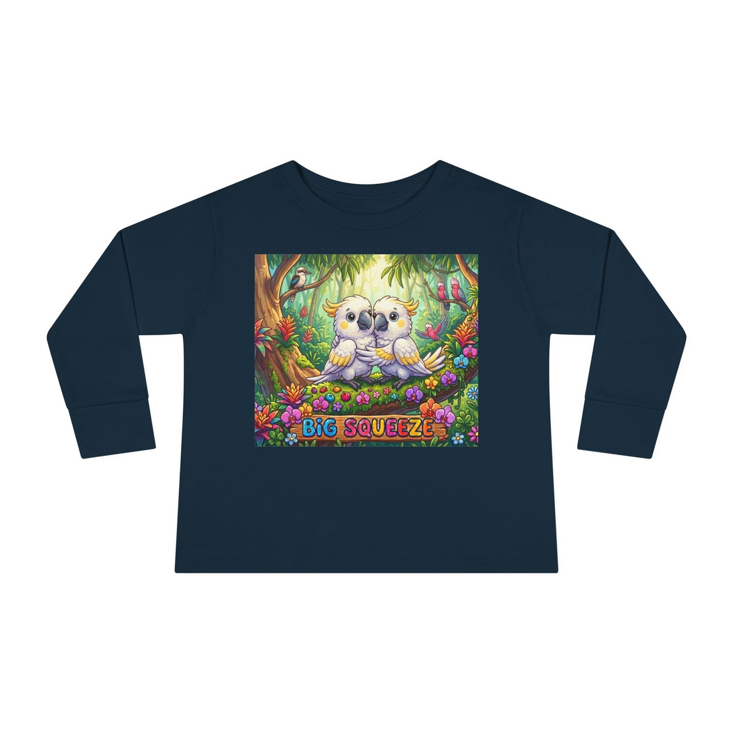 Big Squeeze Cockatoo Toddler Long Sleeve Tee