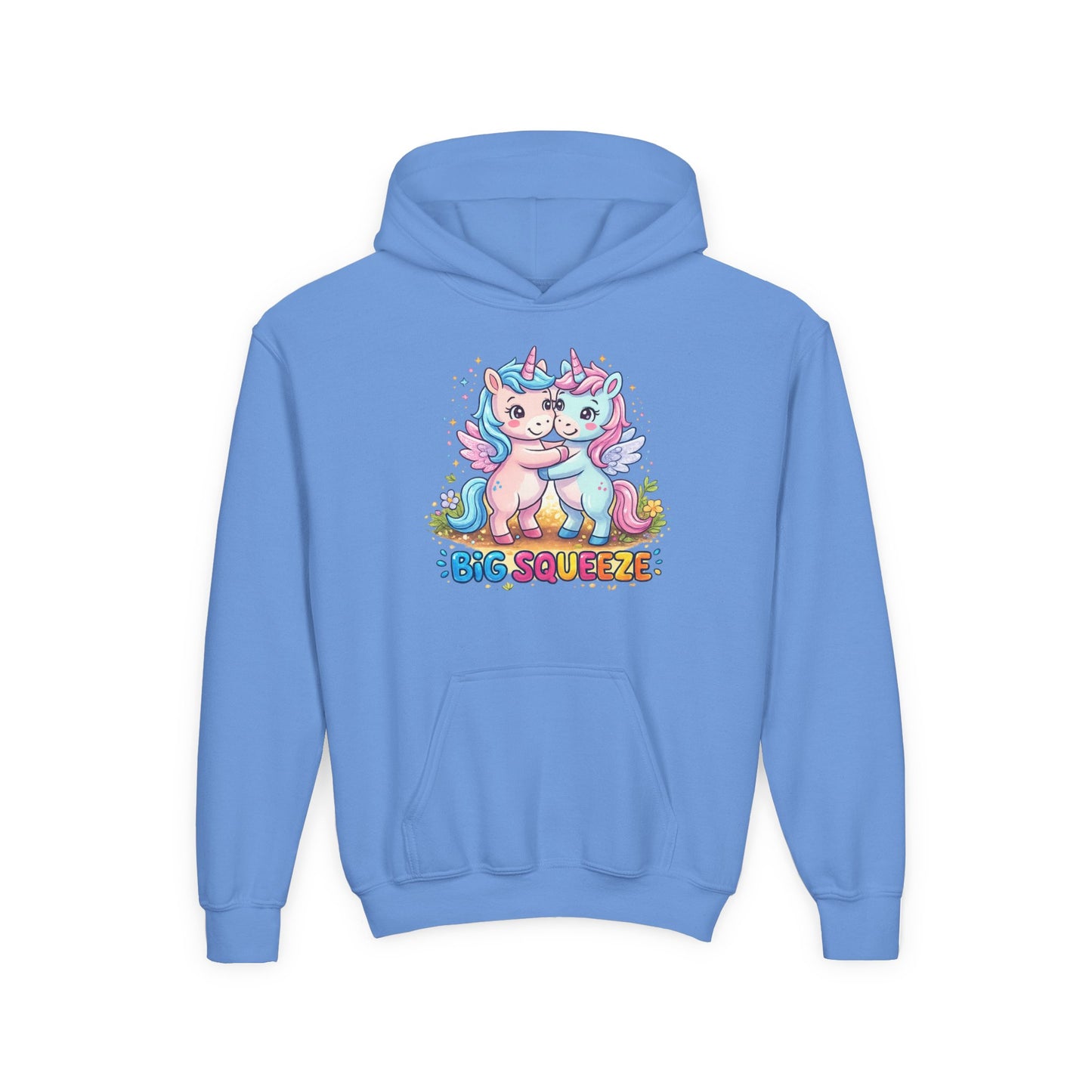 Big Squeeze Unicorn Youth Heavy Blend Hooded Sweatshirt