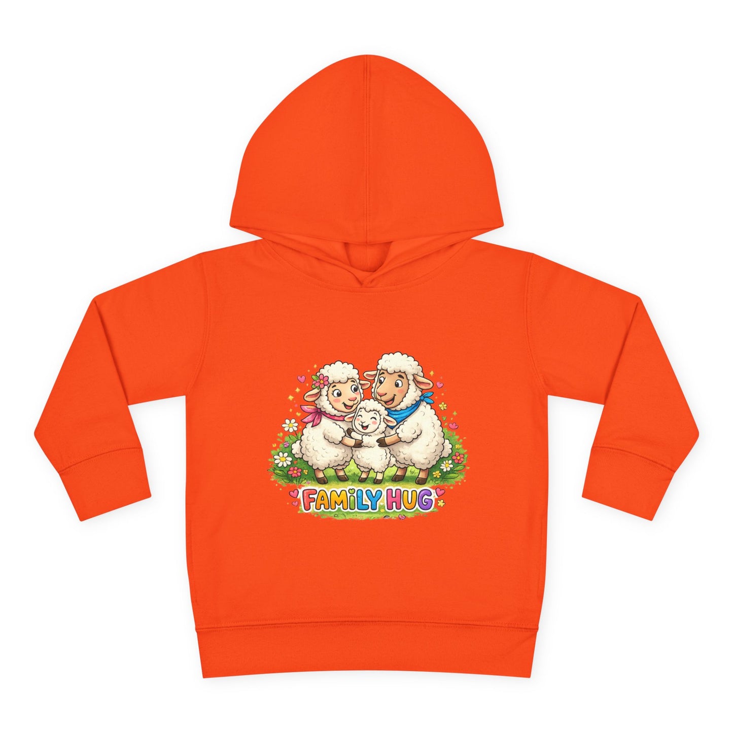 Family Hug Lamb Toddler Pullover Fleece Hoodie