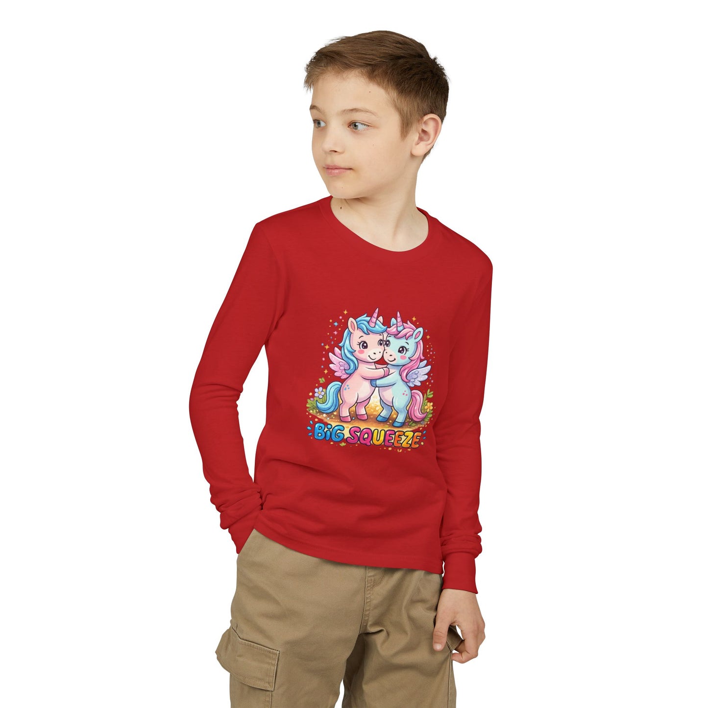 Big Squeeze Unicorn Youth Jersey Long Sleeve Tee