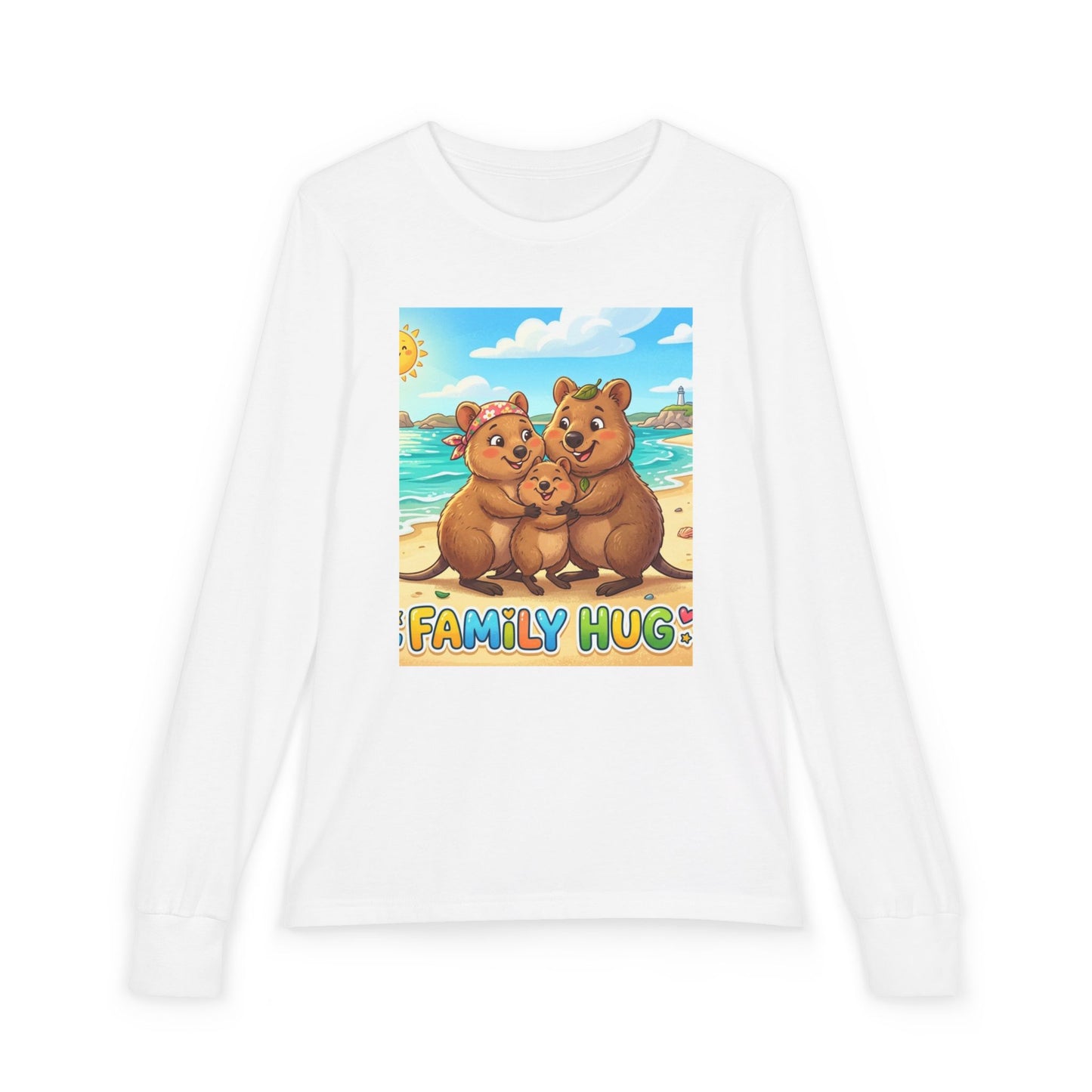 Family Hug Quokka Youth Jersey Long Sleeve Tee