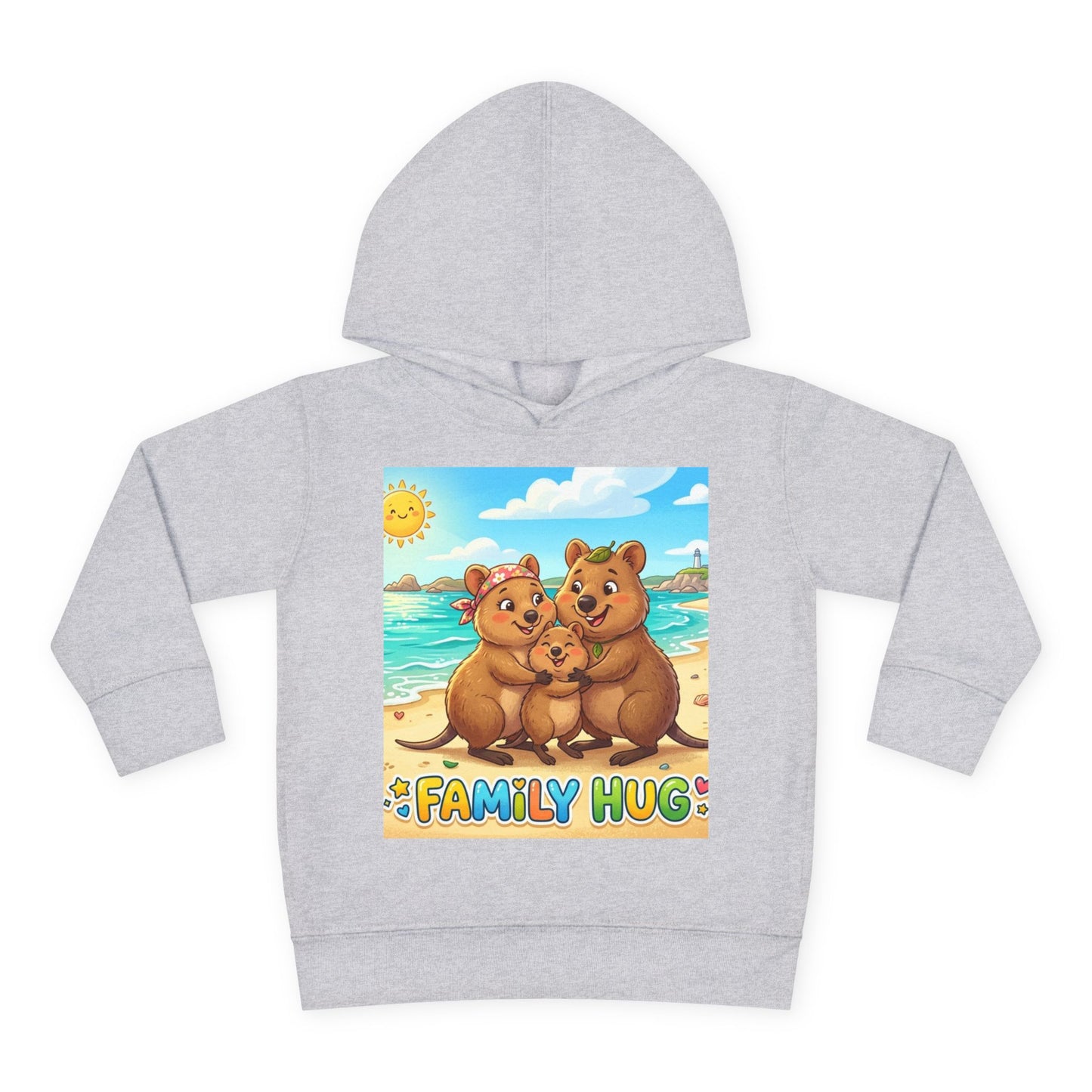Family Hug Quokka Toddler Pullover Fleece Hoodie