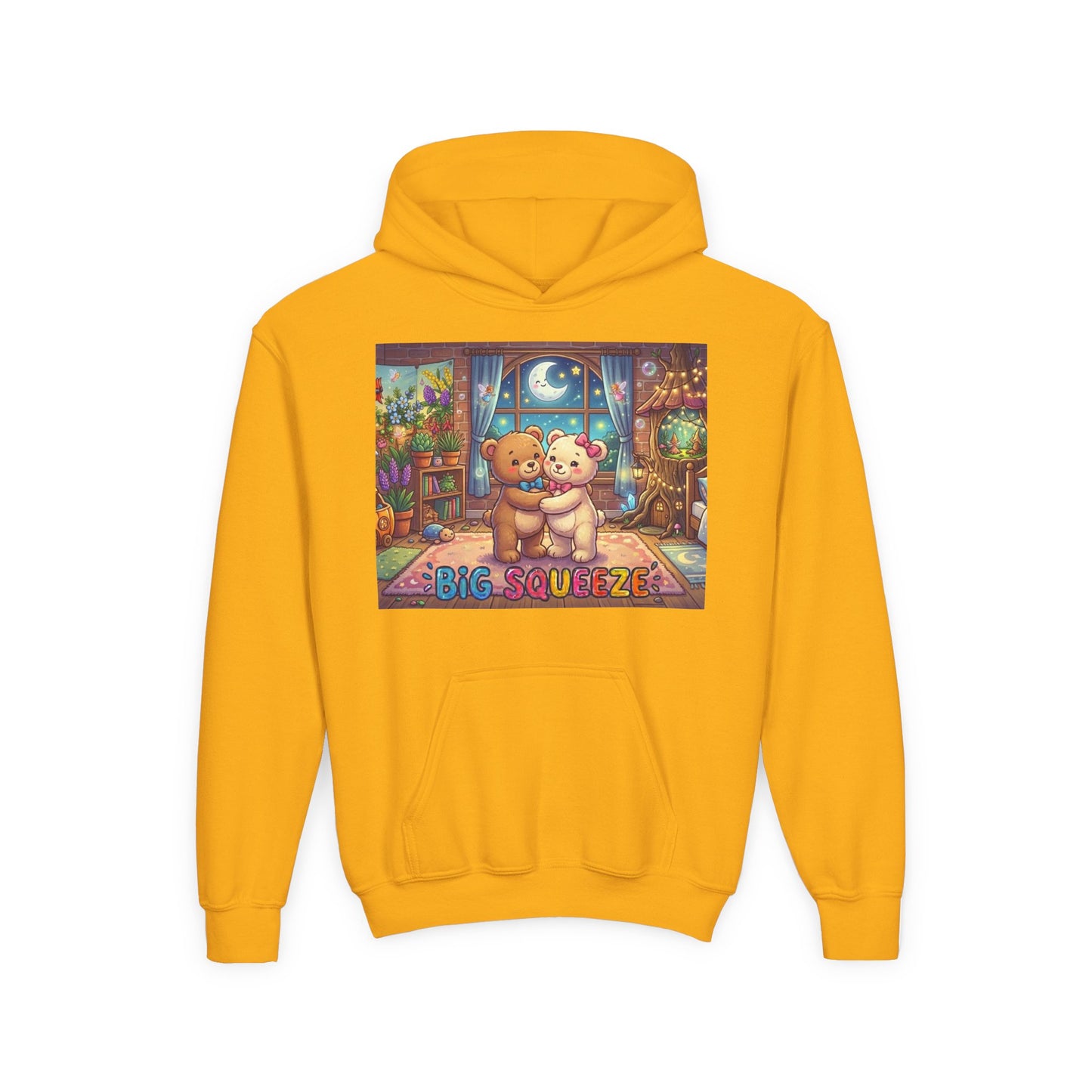 Big Squeeze Teddy Youth Heavy Blend Hooded Sweatshirt