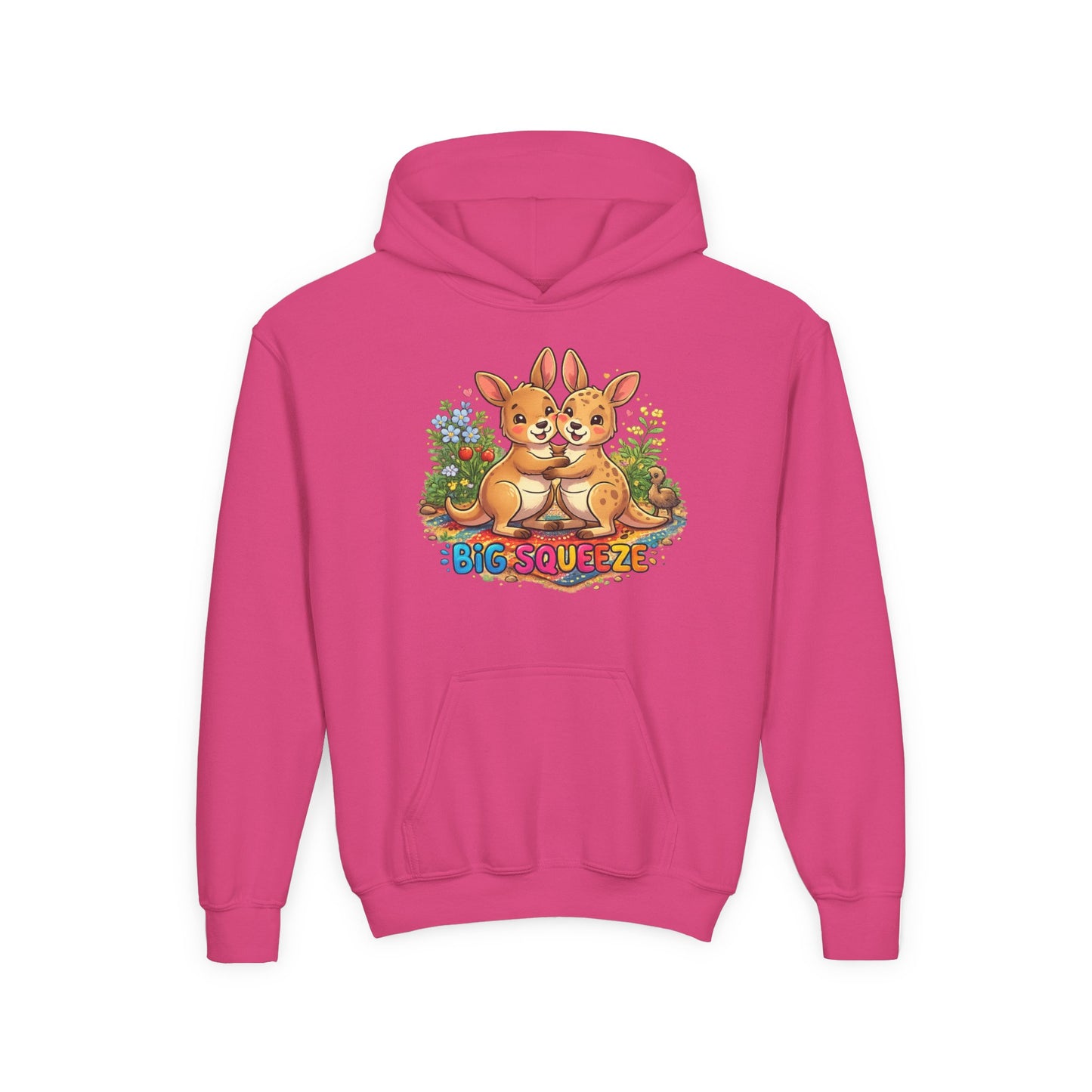 Big Sueeze Kangaroo Youth Heavy Blend Hooded Sweatshirt