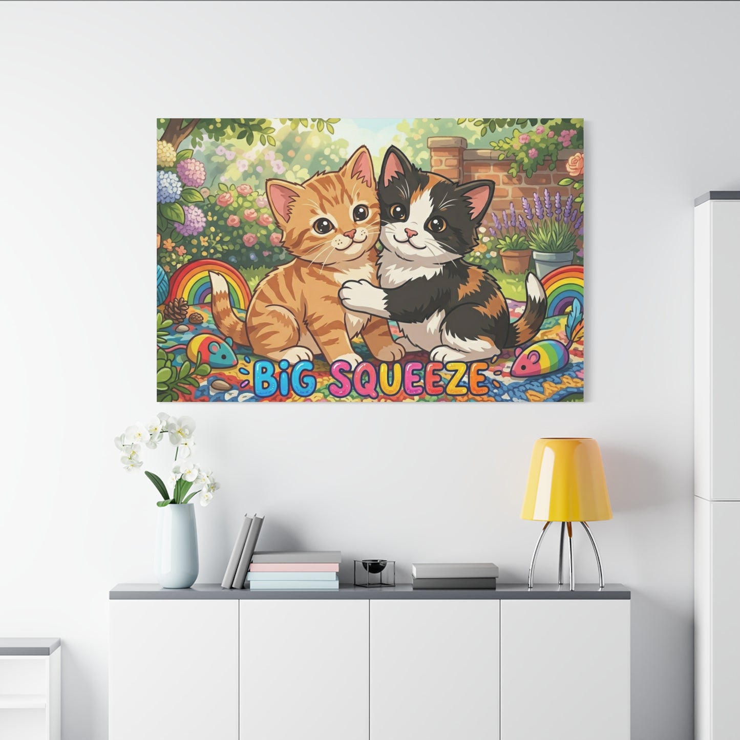 Big Squeeze Kitten Classic Canvas
