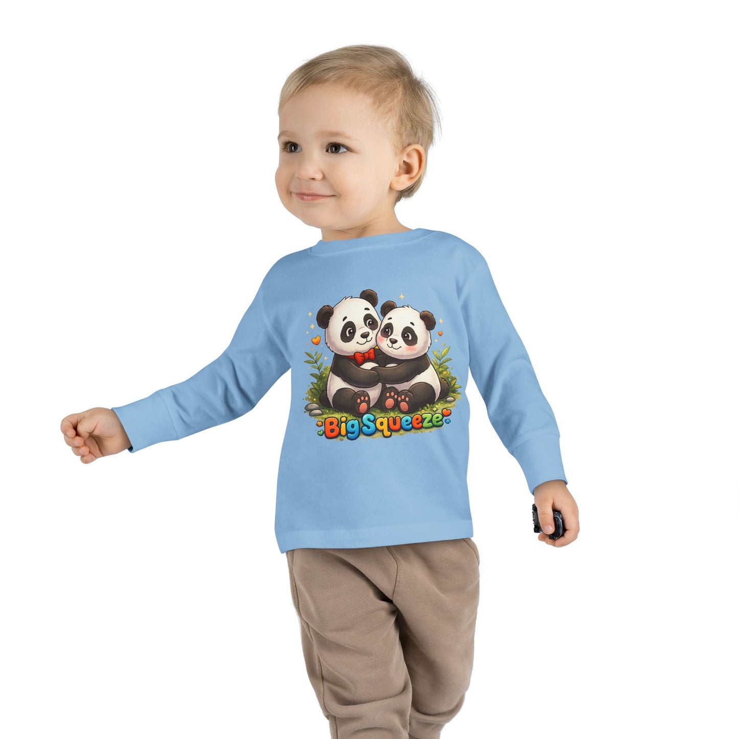 Big Squeeze Panda Toddler Long Sleeve Tee