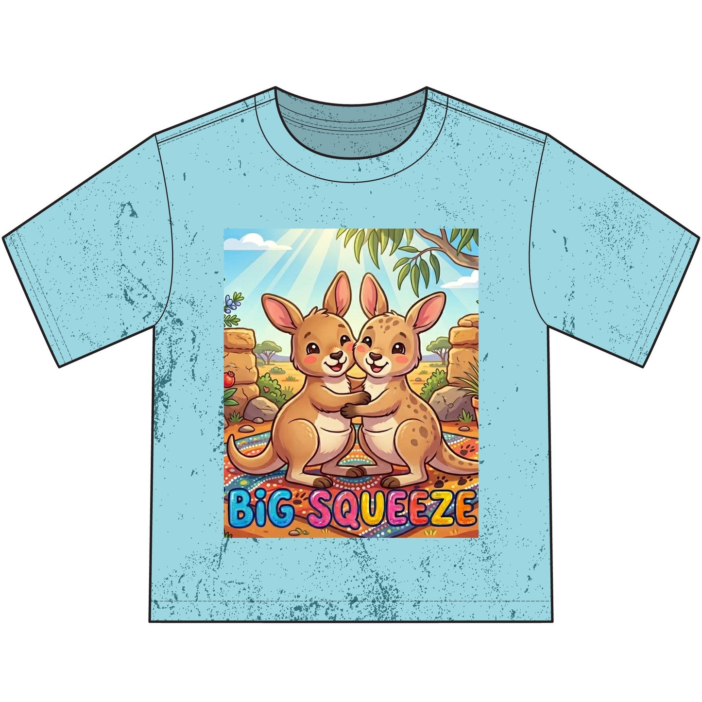 Big Squeeze Kangaroo Heavyweight Color Blast Youth T-Shirt
