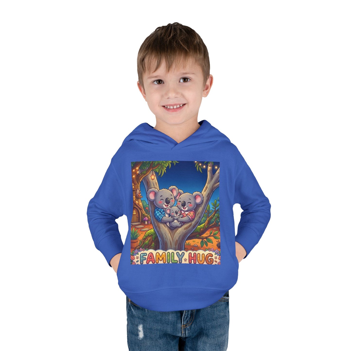 Family Hug Koala Toddler Pullover Fleece Hoodie