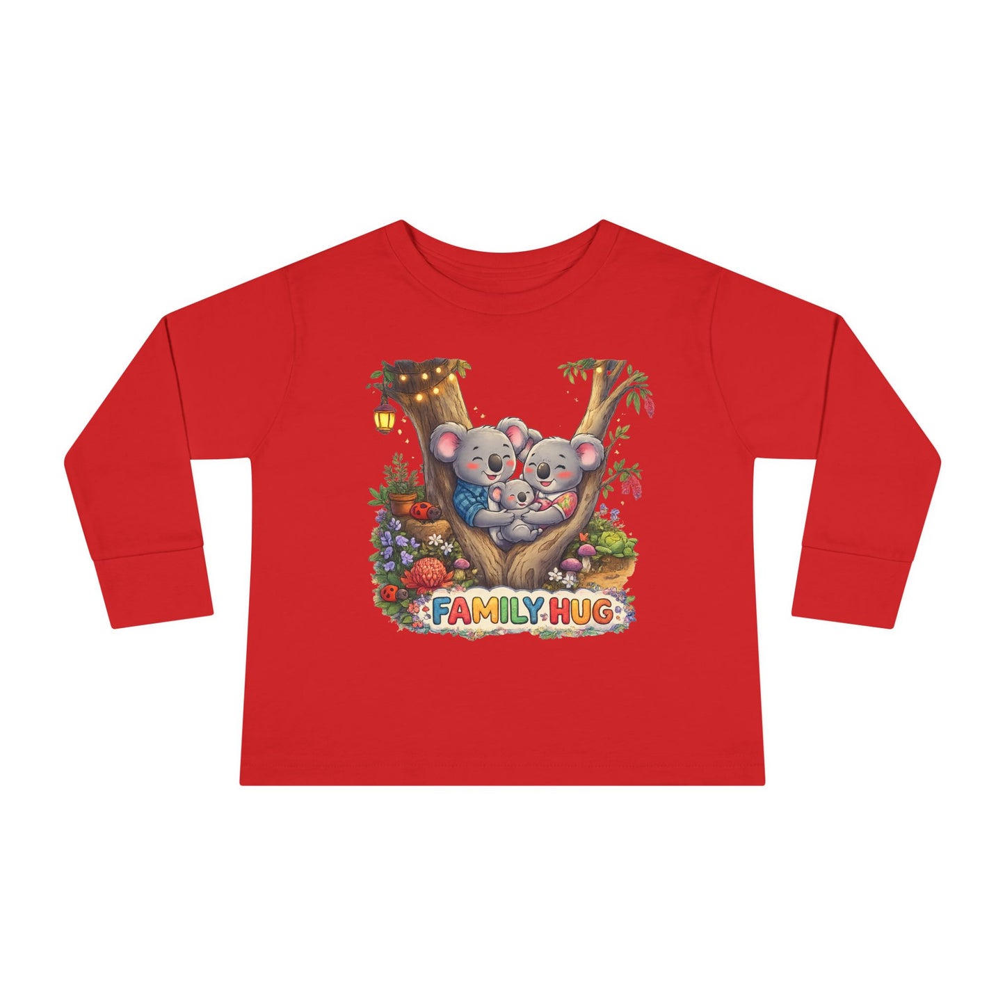 Family Hug Koala Toddler Long Sleeve Tee