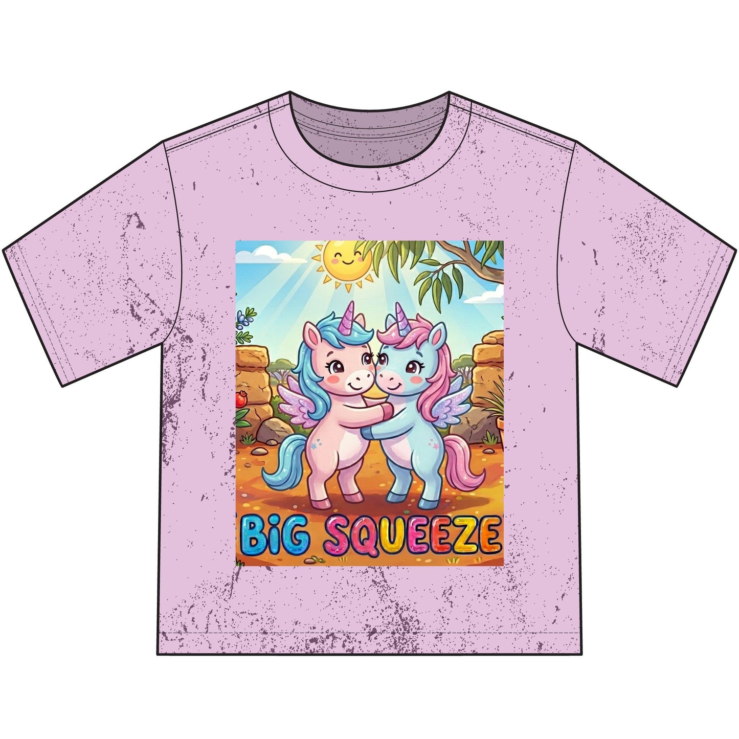 Big Squeeze Unicorn Heavyweight Color Blast Youth T-Shirt