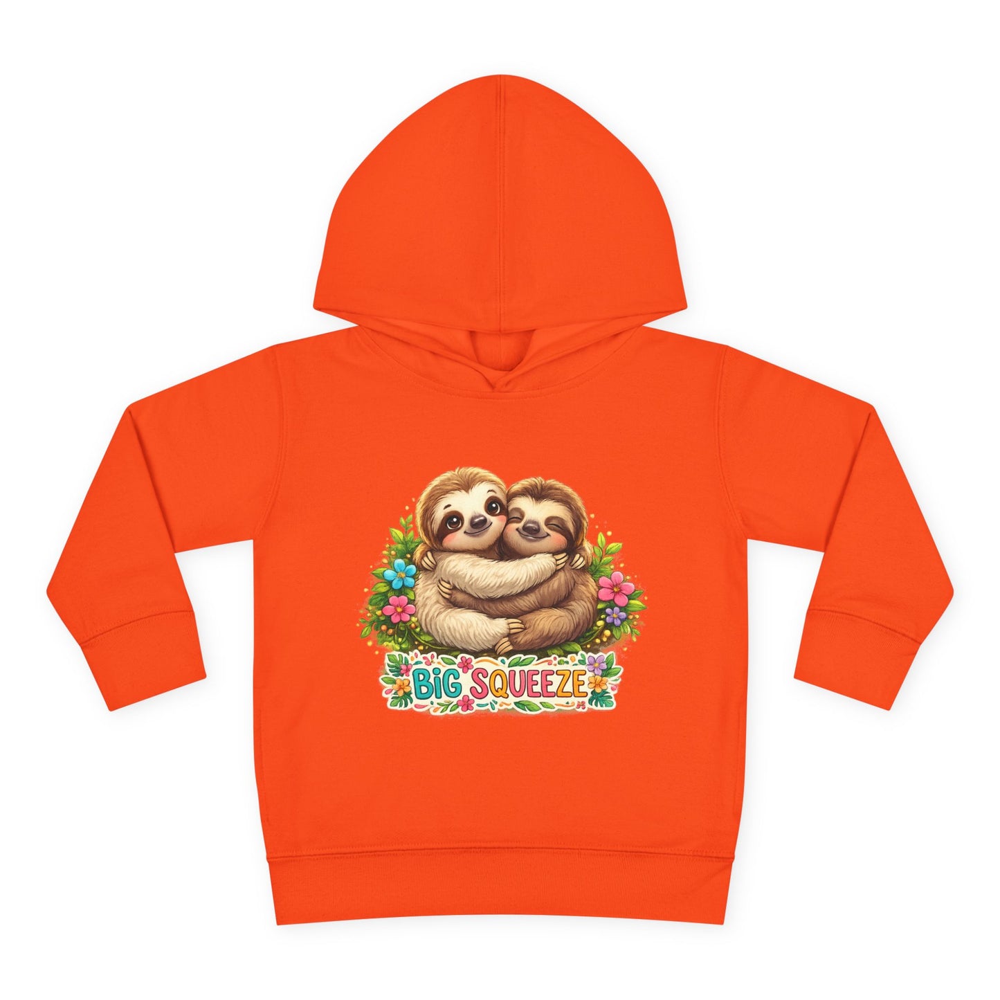 Big Squeeze Sloth Toddler Pullover Fleece Hoodie