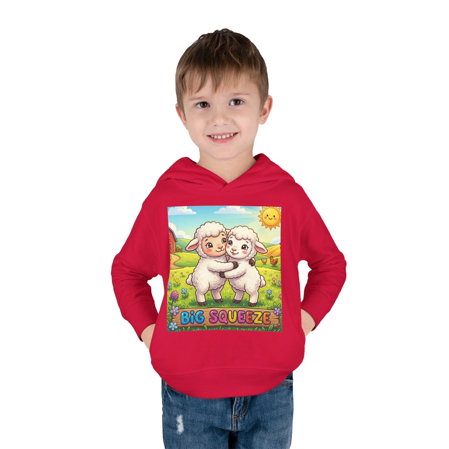 Big Squeeze Lamb Toddler Pullover Fleece Hoodie