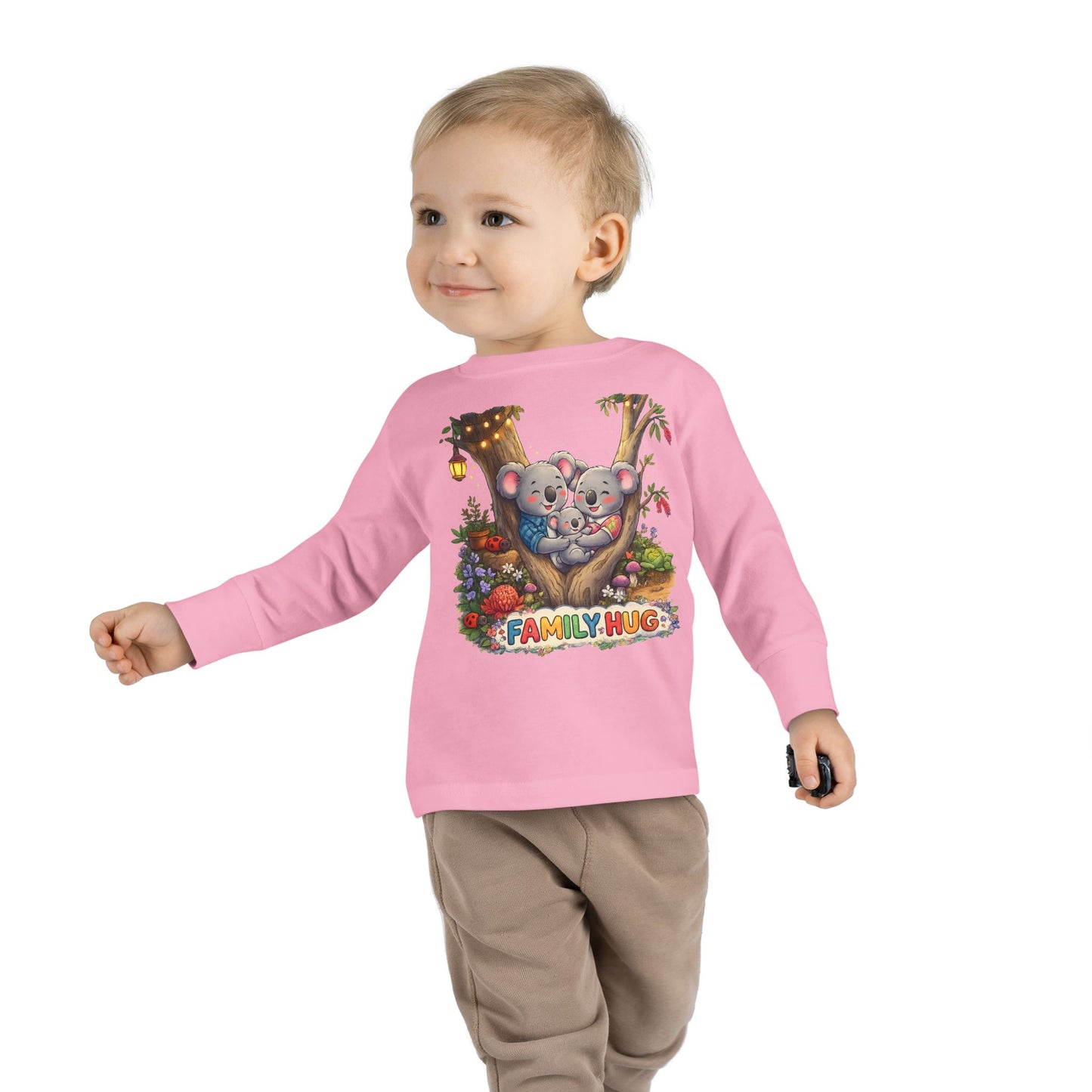 Family Hug Koala Toddler Long Sleeve Tee