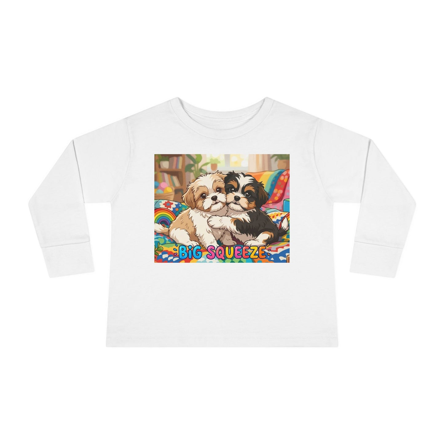 Big Squeeze Shih Tzu Toddler Long Sleeve Tee