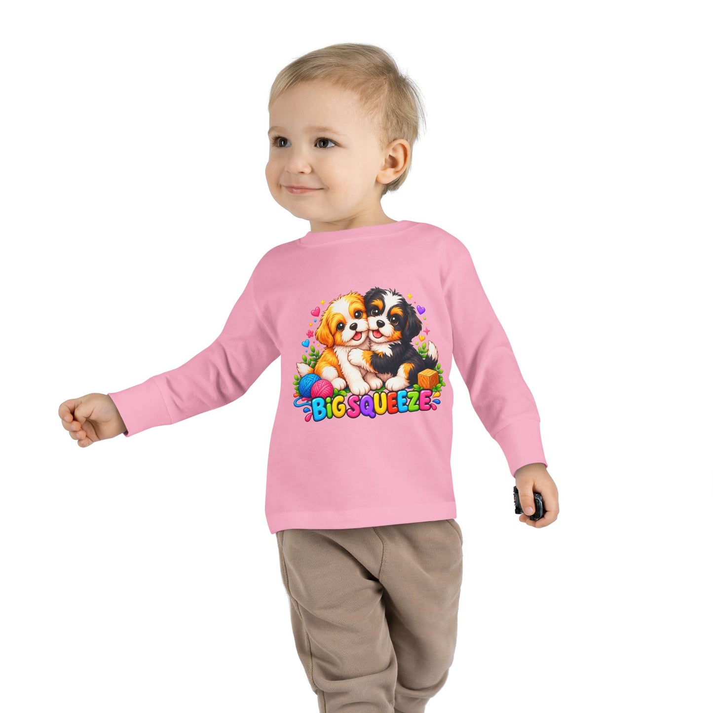 Big Squeeze Shih Tzu Toddler Long Sleeve Tee