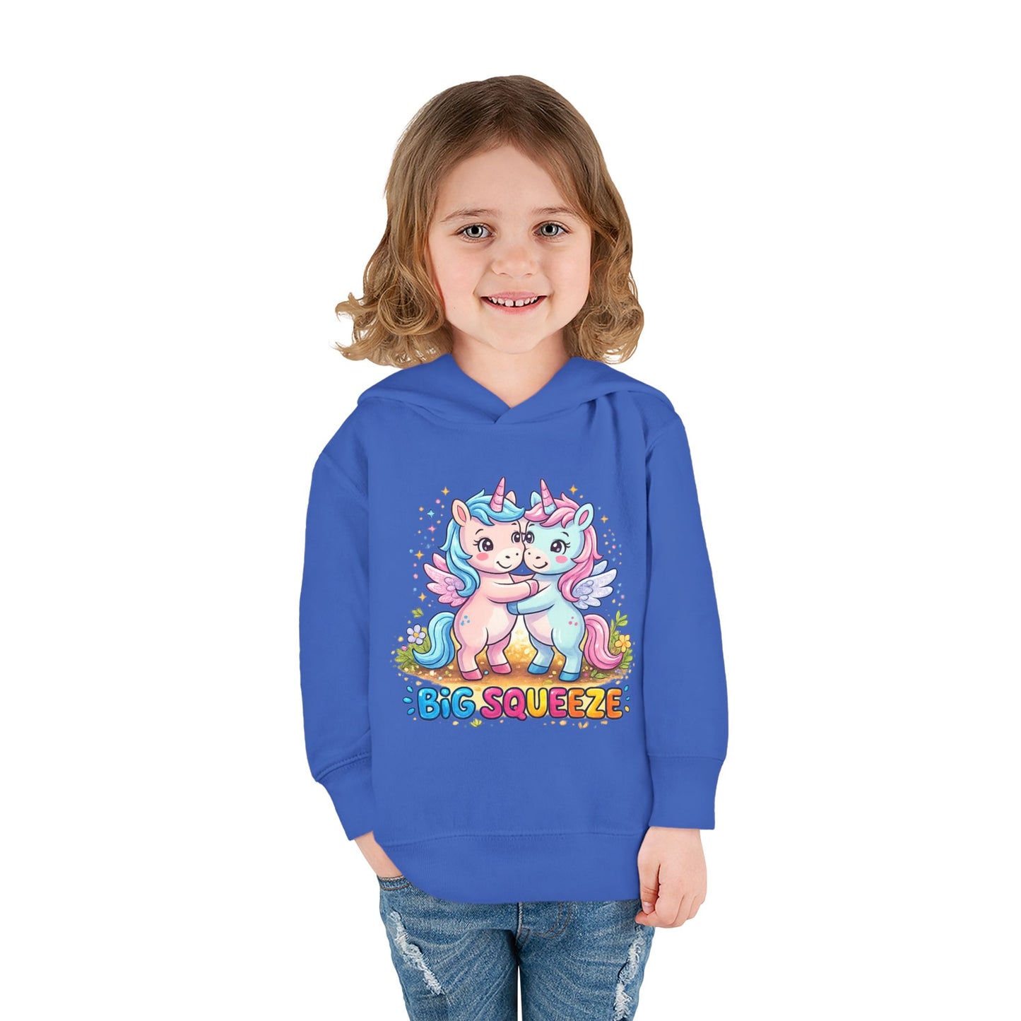 Big Squeeze Unicorn Toddler Pullover Fleece Hoodie