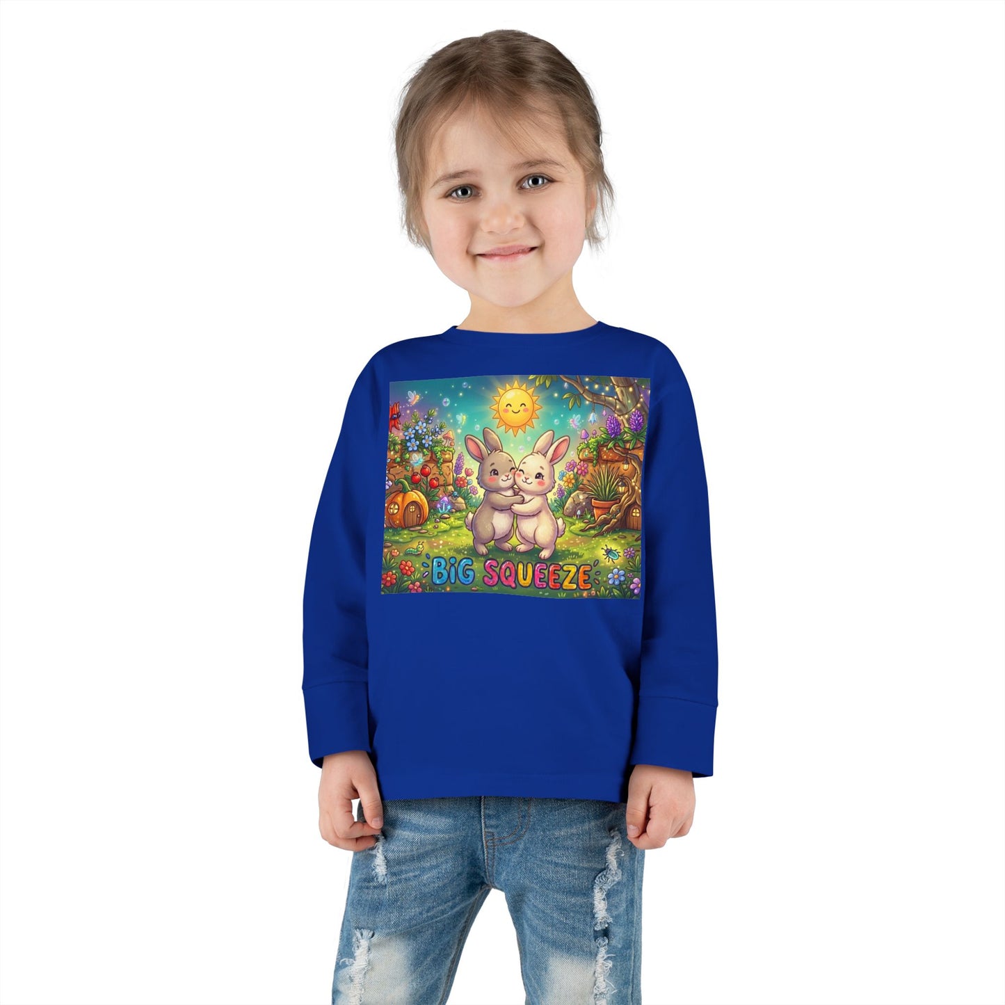 Big Squeeze Bunny Toddler Long Sleeve Tee