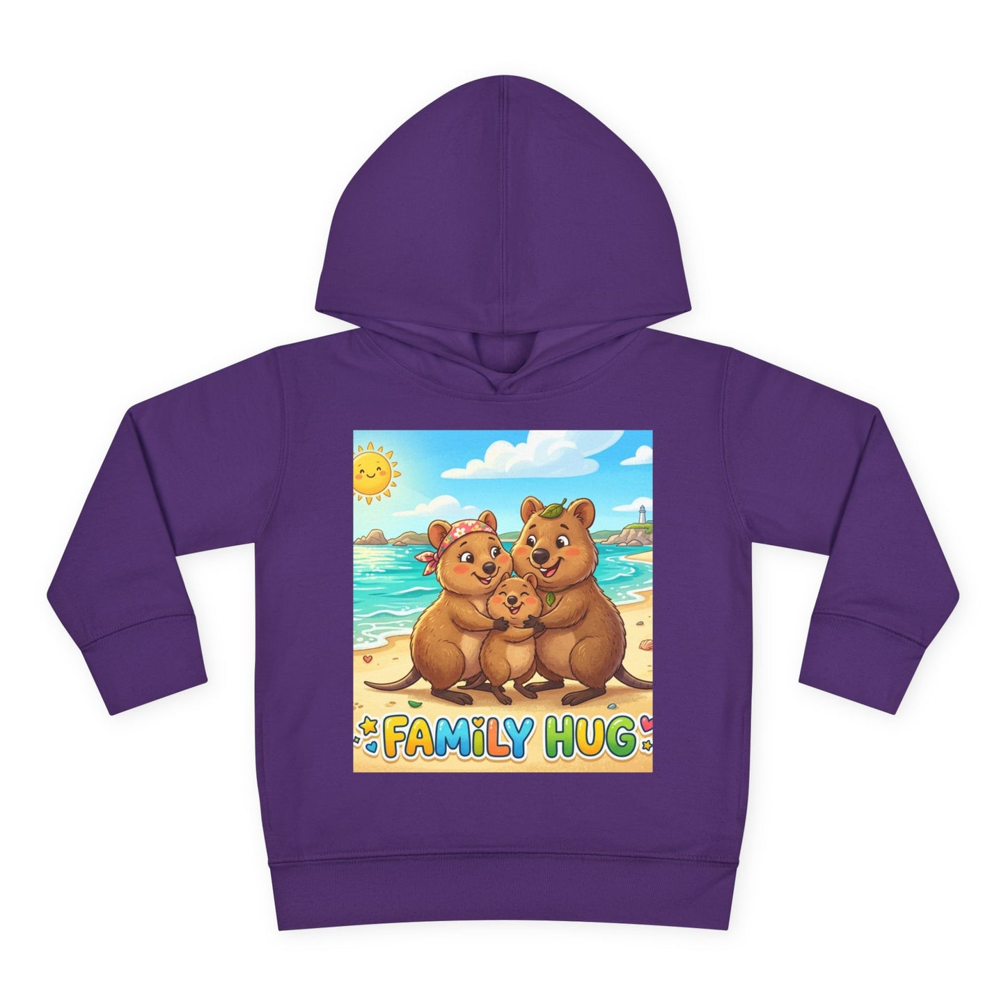 Family Hug Quokka Toddler Pullover Fleece Hoodie