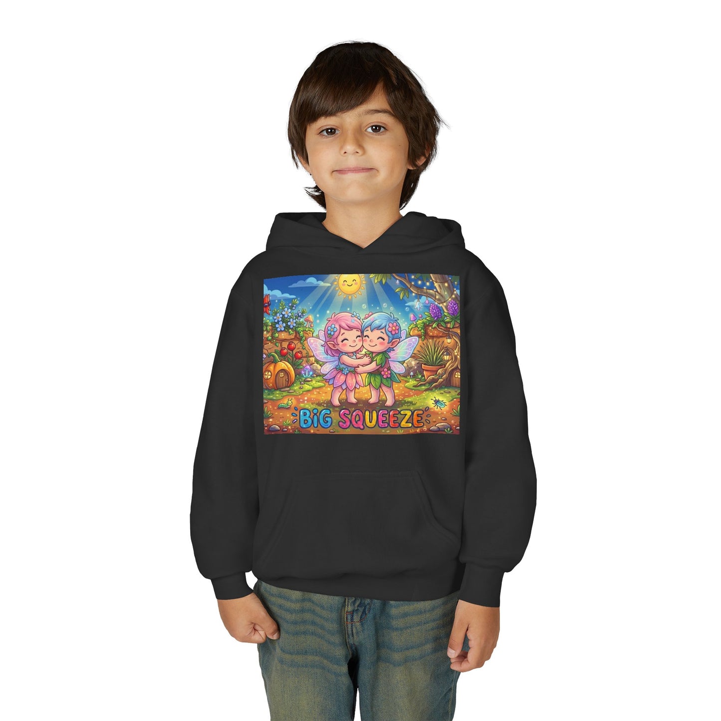 Big Squeeze Fairy Youth Heavy Blend Hooded Sweatshirt