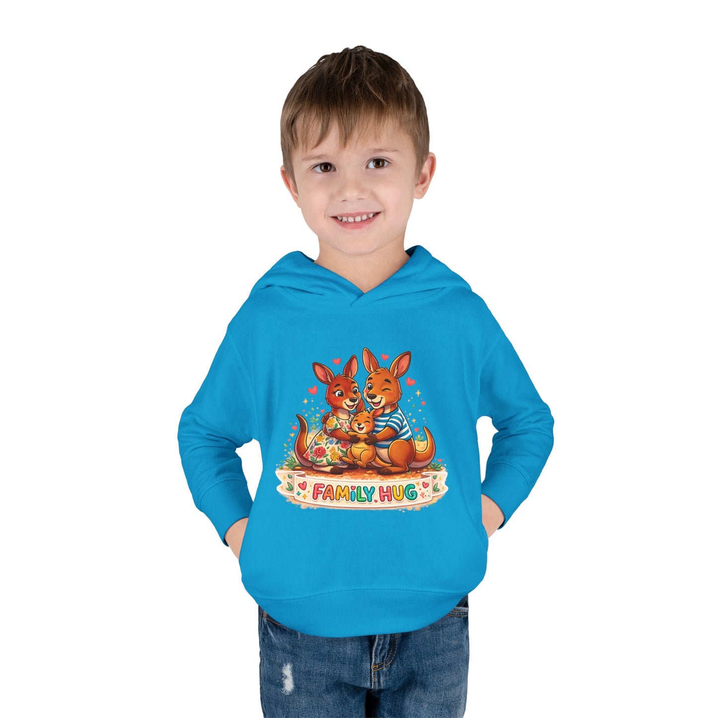 Family Hug Kangaroo Toddler Pullover Fleece Hoodie
