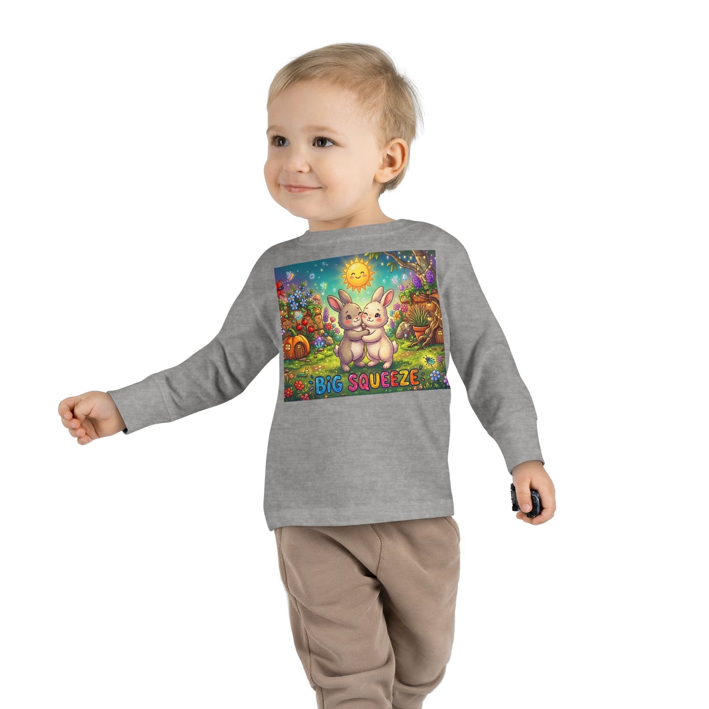 Big Squeeze Bunny Toddler Long Sleeve Tee