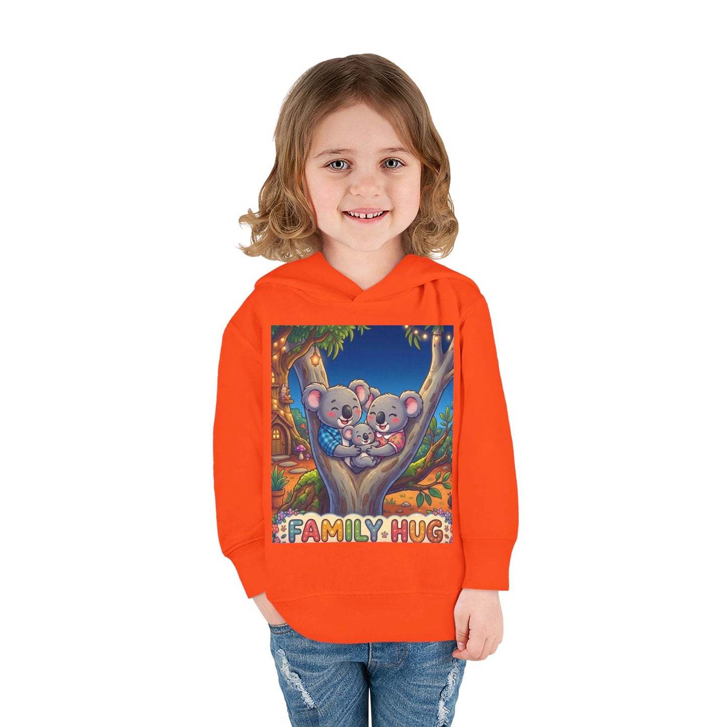 Family Hug Koala Toddler Pullover Fleece Hoodie