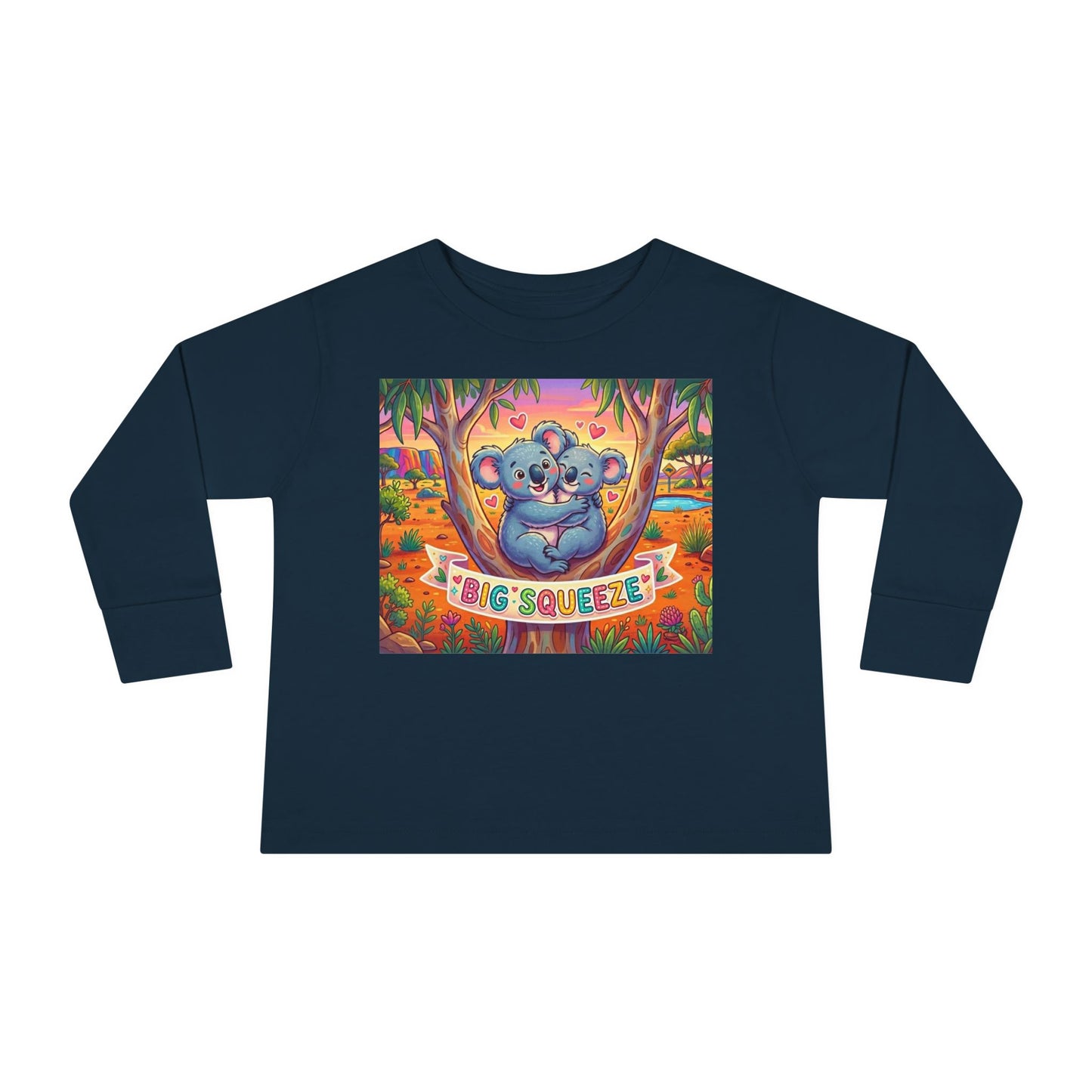 Big Squeeze Koala Toddler Long Sleeve Tee