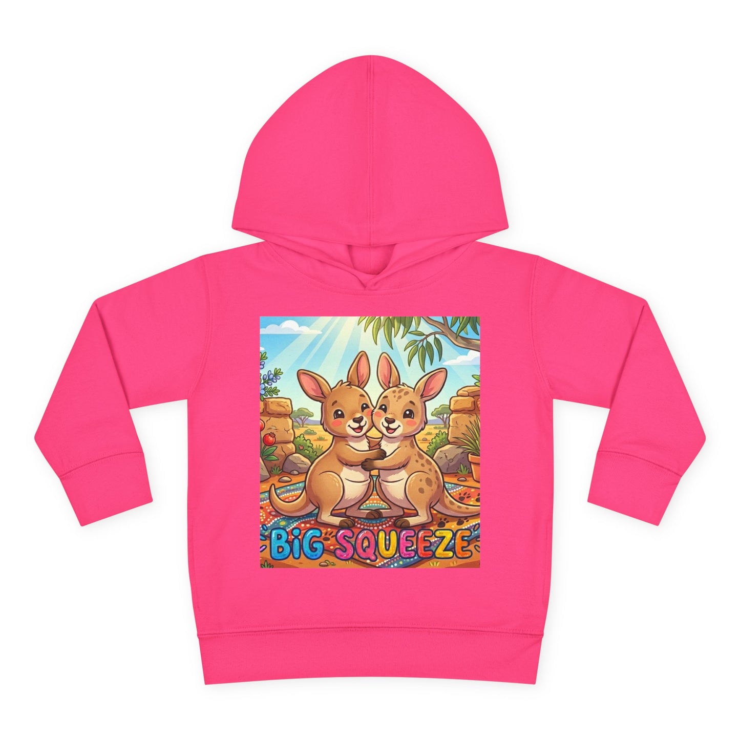 Big Squeeze Kangaroo Toddler Pullover Fleece Hoodie