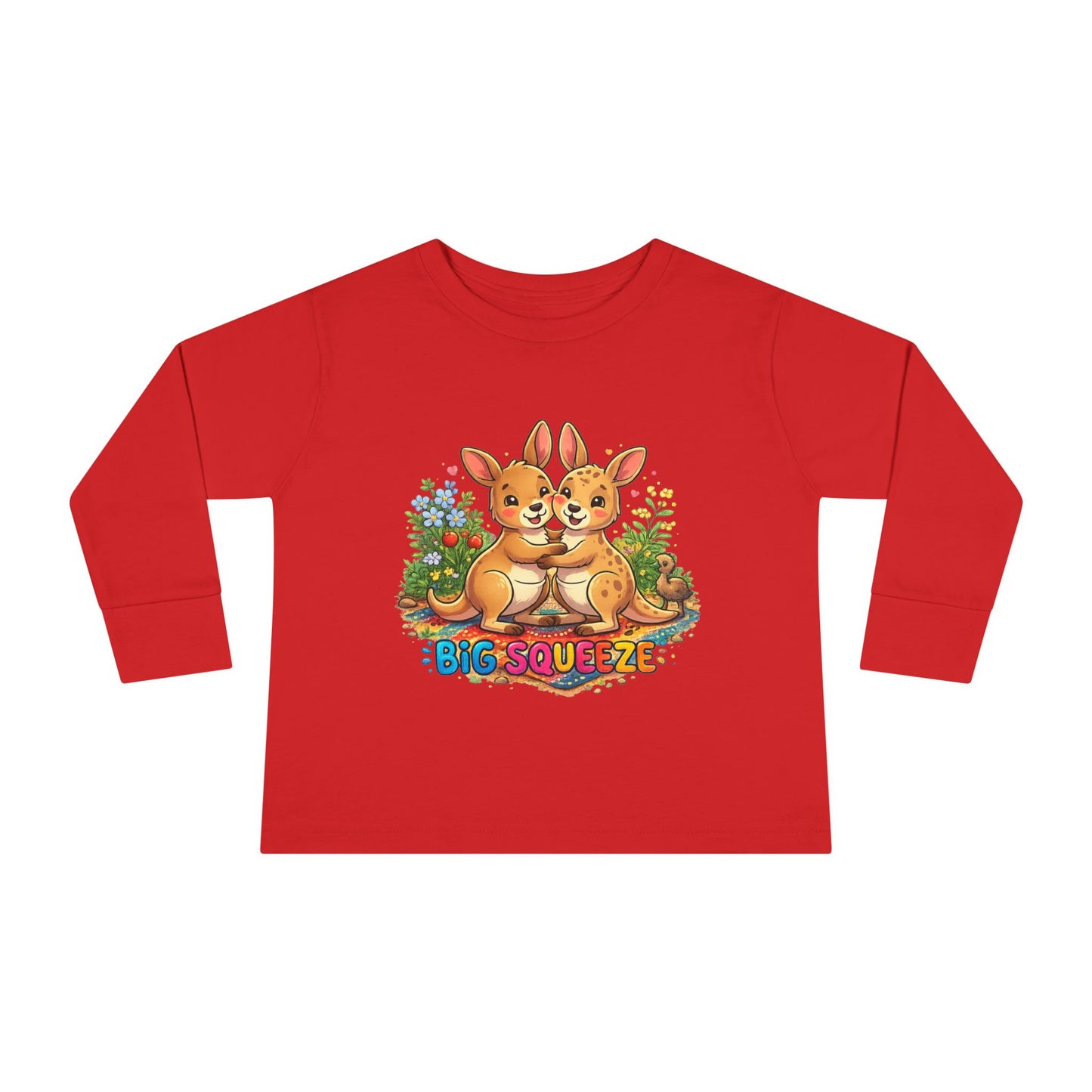 Big Squeeze Kangaroo Toddler Long Sleeve Tee