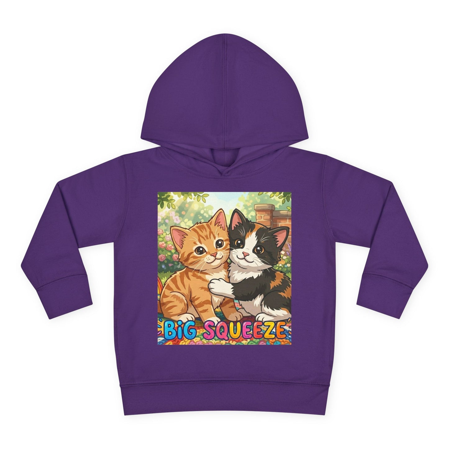 Big Squeeze Kitten Toddler Pullover Fleece Hoodie
