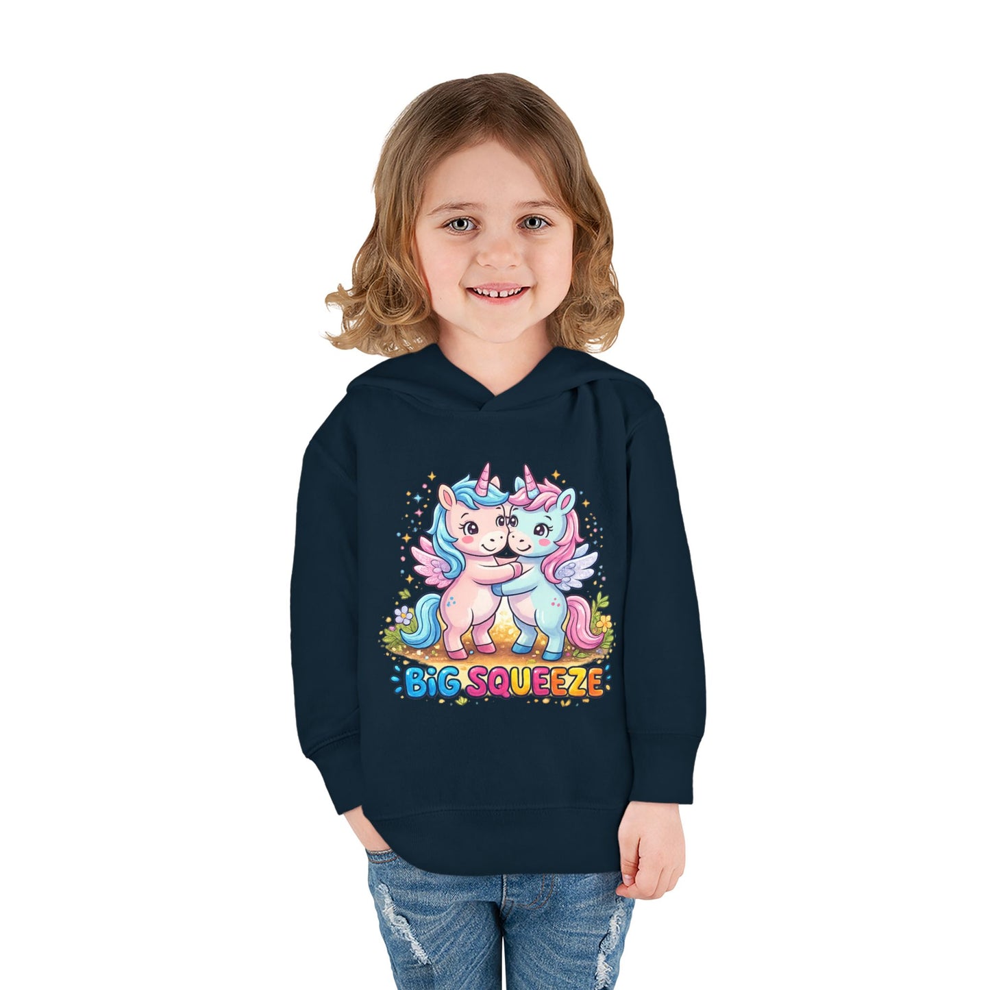 Big Squeeze Unicorn Toddler Pullover Fleece Hoodie