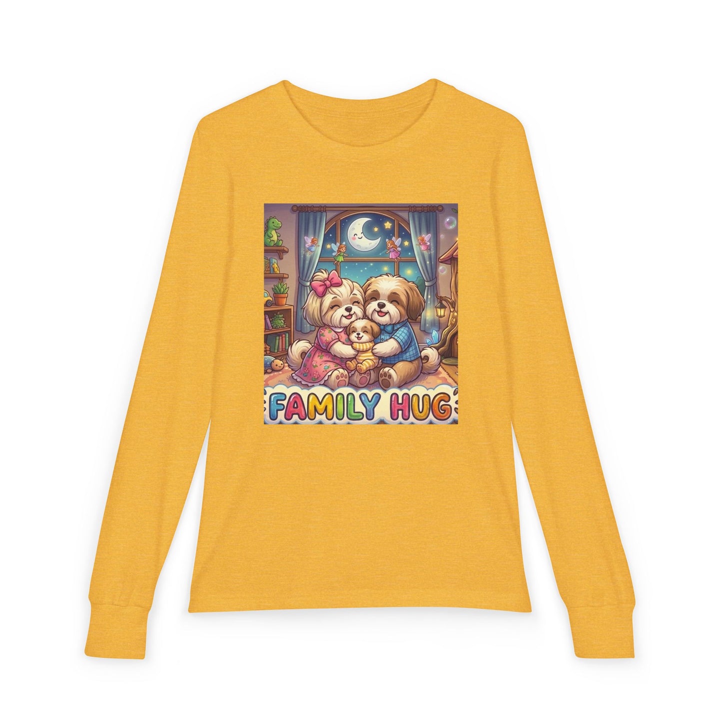 Family Hug Shih Tzu Youth Jersey Long Sleeve Tee