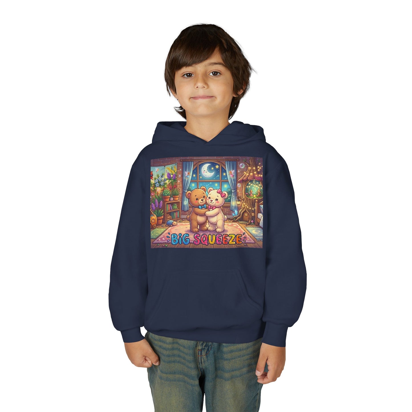 Big Squeeze Teddy Youth Heavy Blend Hooded Sweatshirt