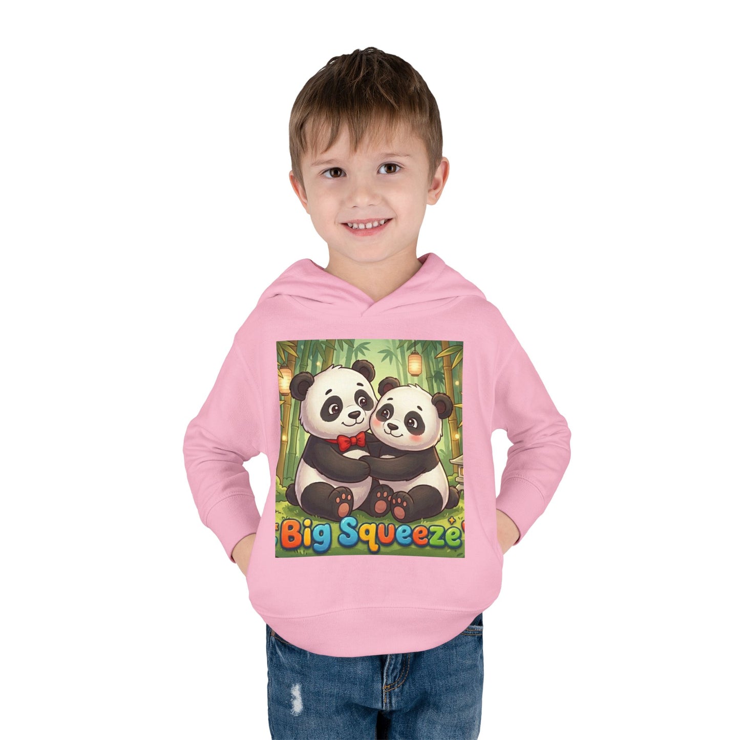Big Squeeze Panda Toddler Pullover Fleece Hoodie