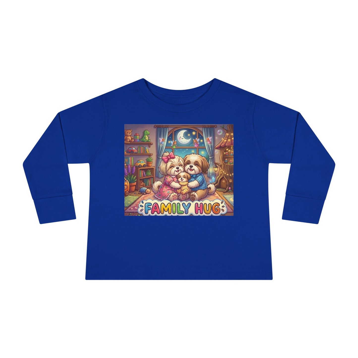 Family Hug Shih Tzu Toddler Long Sleeve Tee