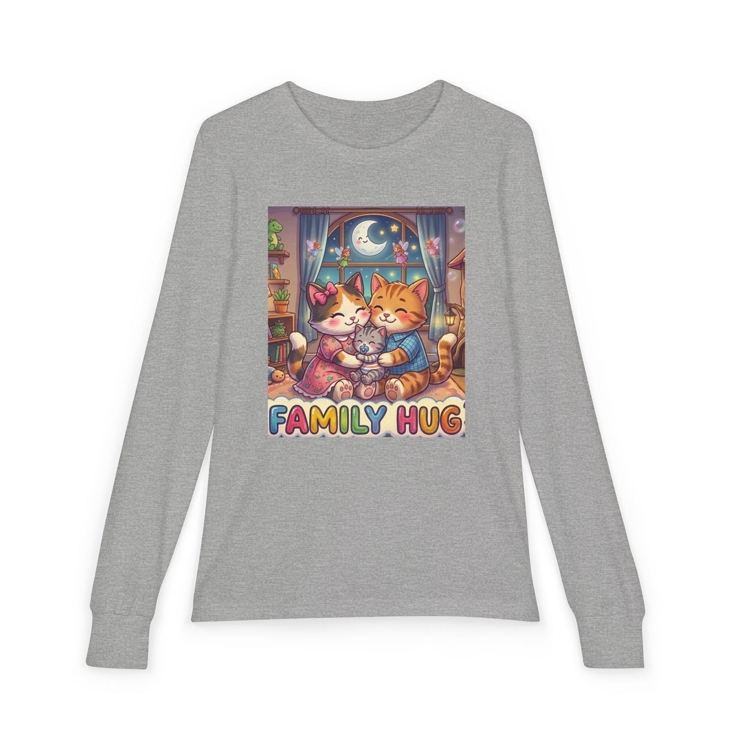 Family Hug Kitten Youth Jersey Long Sleeve Tee