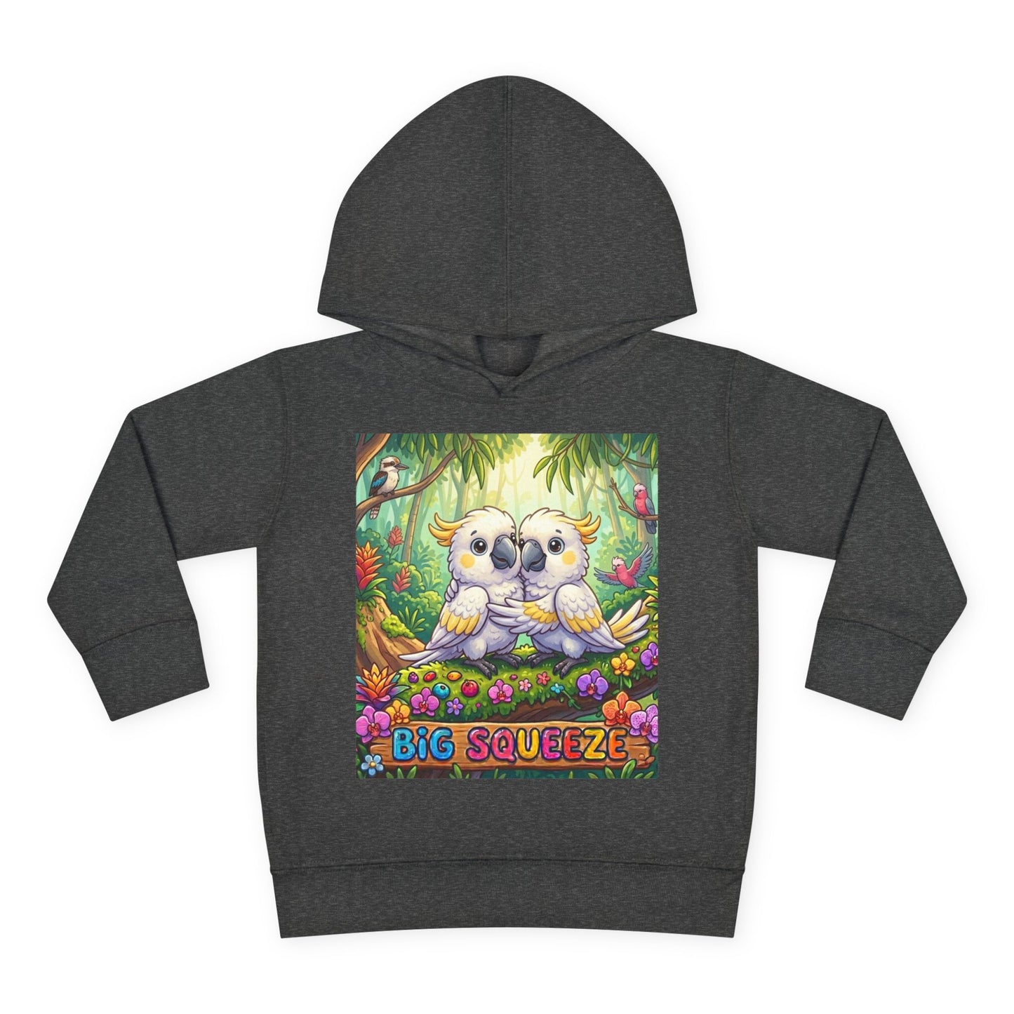 Big Squeeze Cockatoo Toddler Pullover Fleece Hoodie
