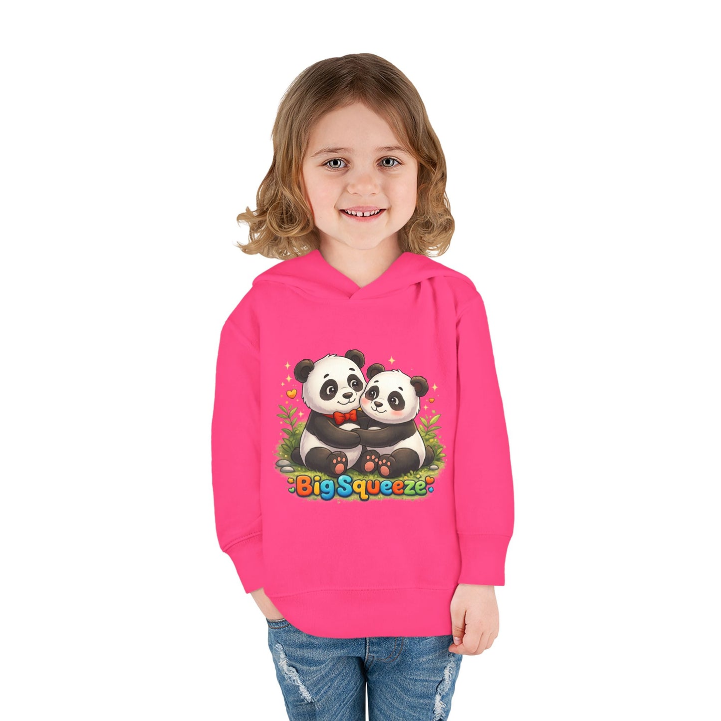Big Squeeze Panda Toddler Pullover Fleece Hoodie