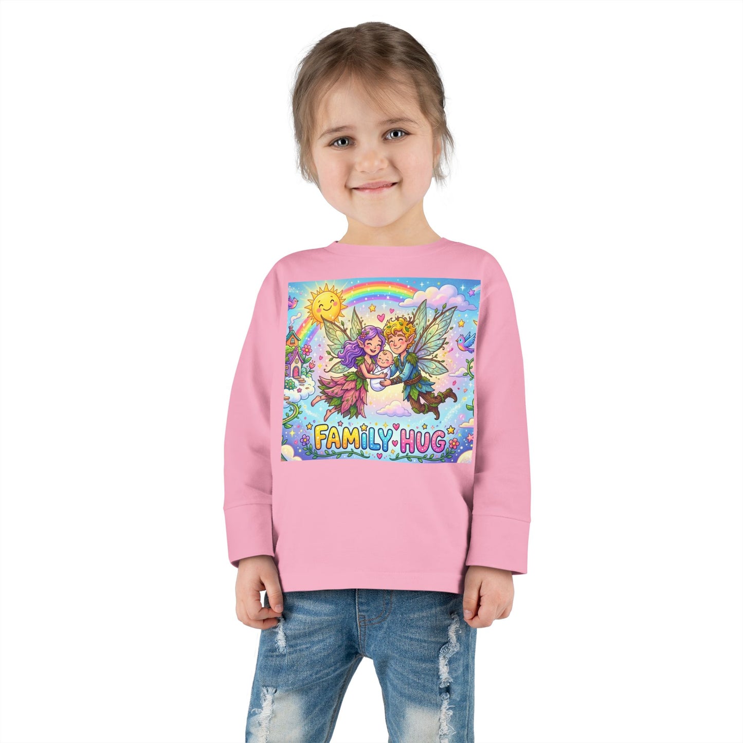Family Hug Fairy Toddler Long Sleeve Tee