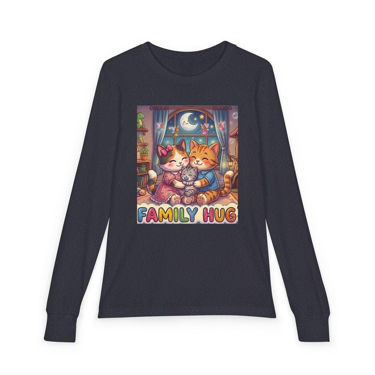 Family Hug Kitten Youth Jersey Long Sleeve Tee