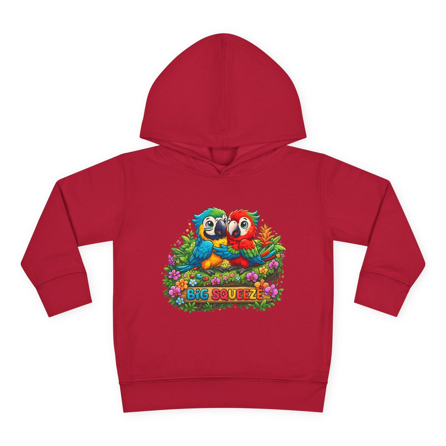 Big Squeeze Macaw Toddler Pullover Fleece Hoodie