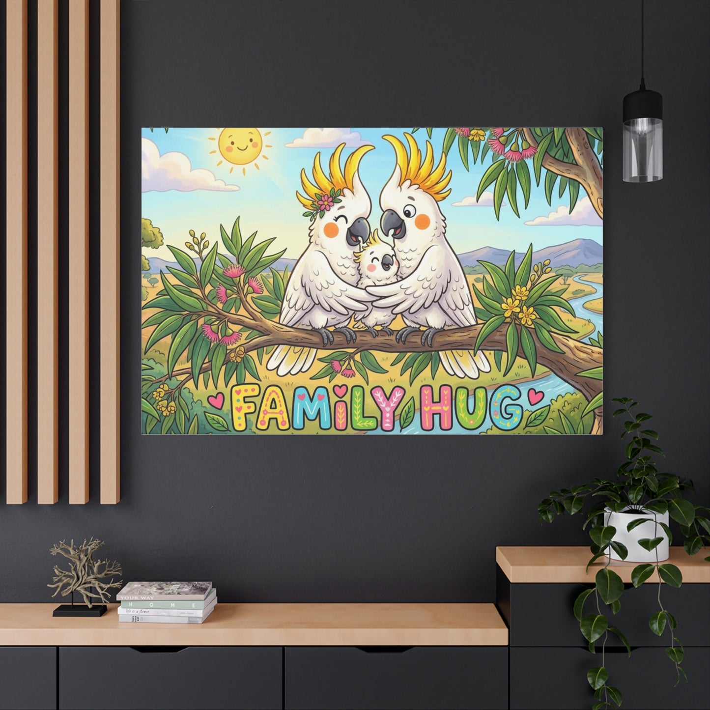 Family Hug Cockatoo Classic Canvas